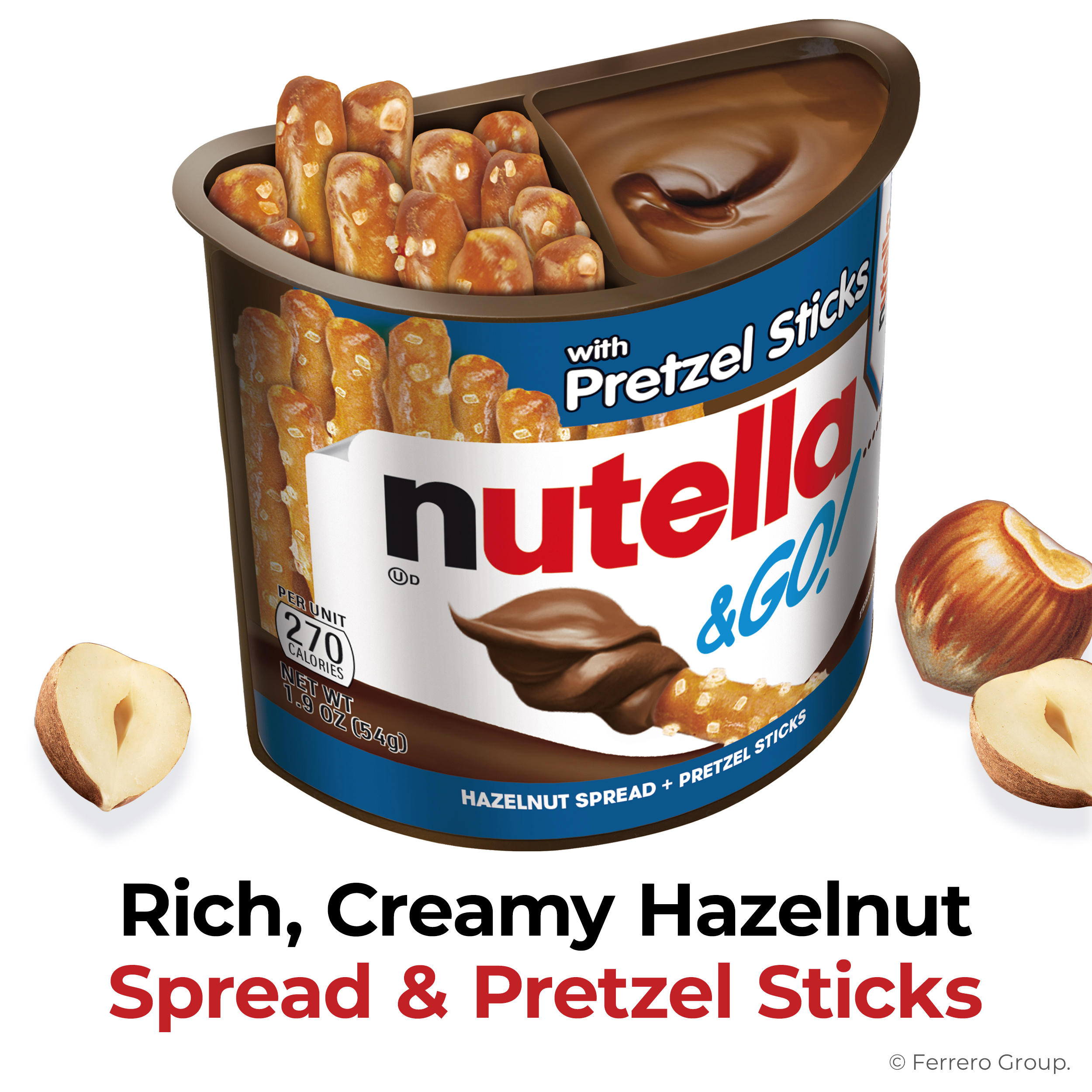 Nutella & GO! Chocolate Hazelnut Spread with Cocoa + Pretzel