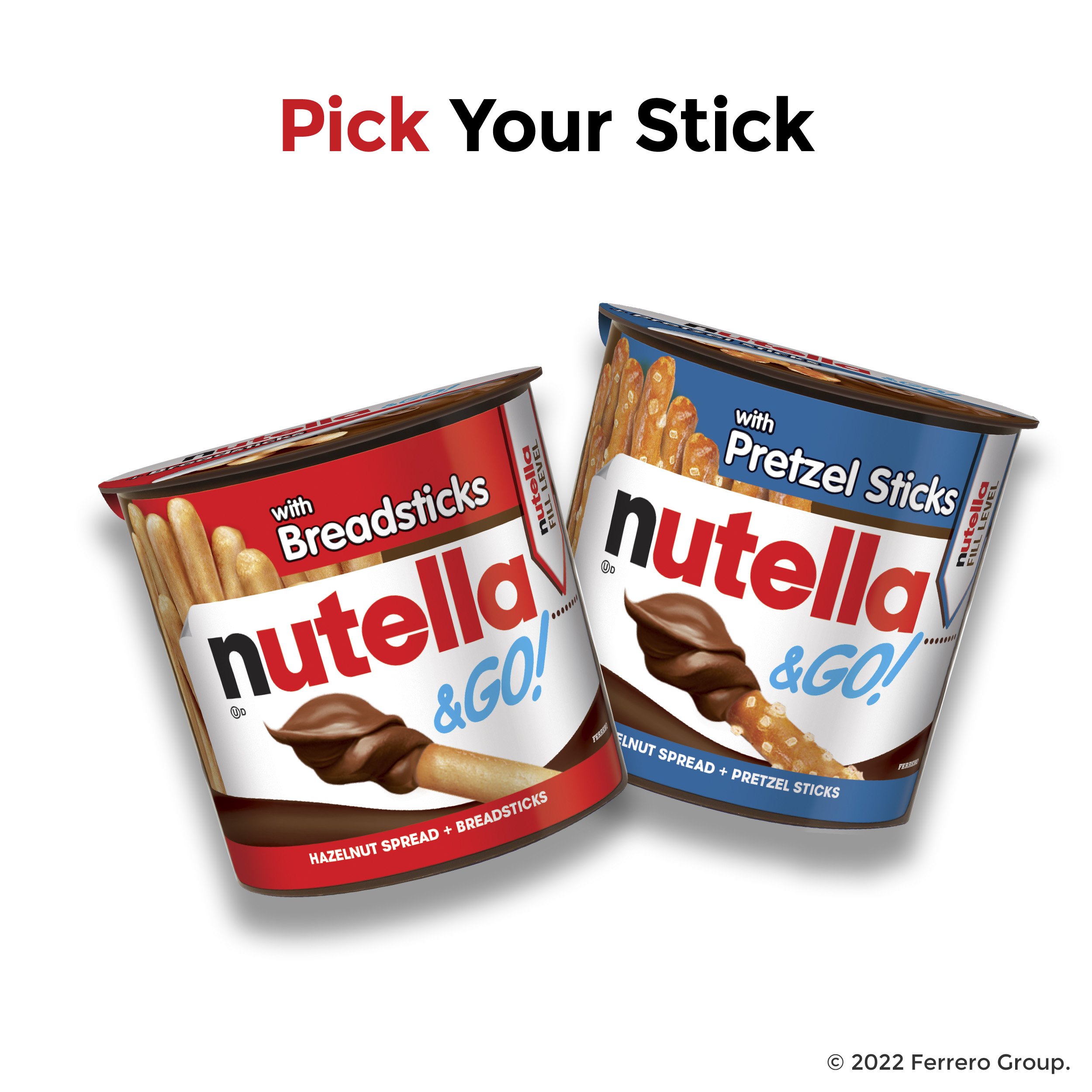 Nutella & GO! Hazelnut and Cocoa Spread with Pretzel Sticks, Snack