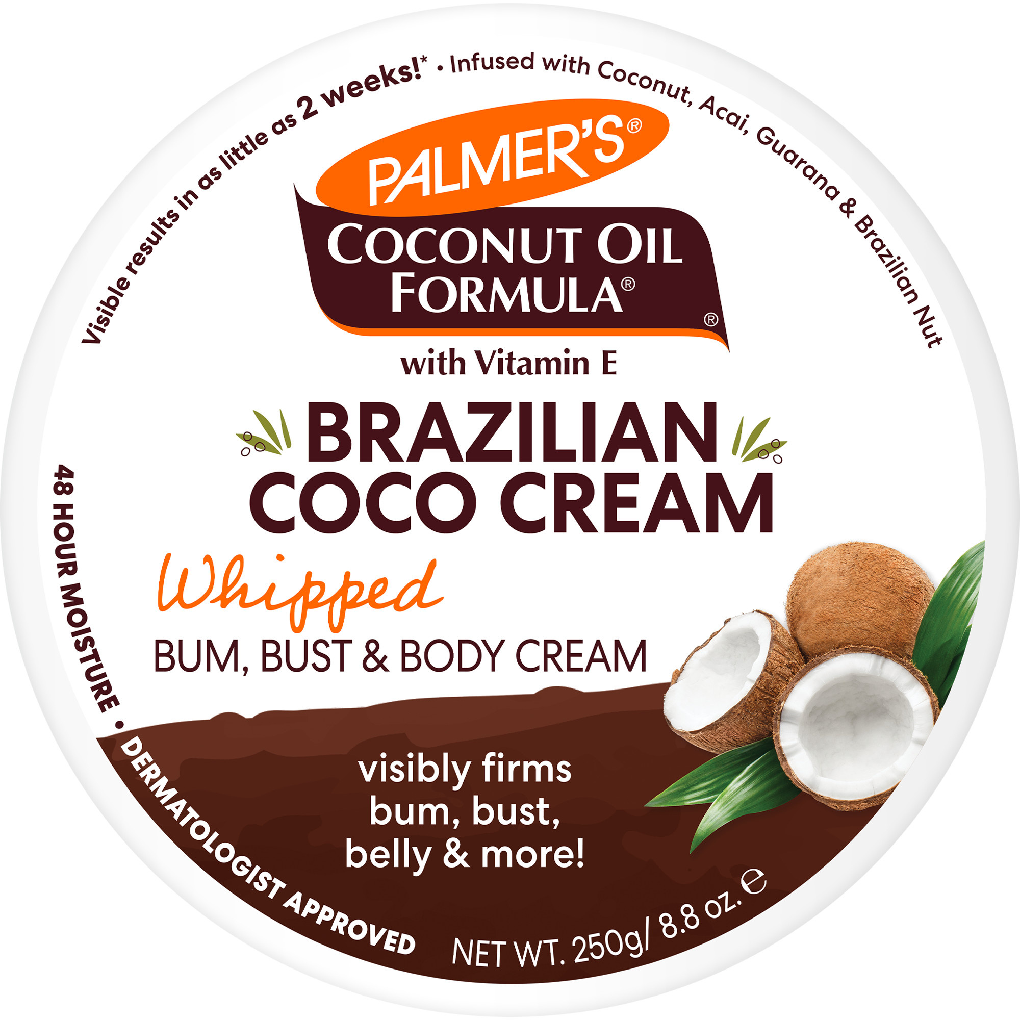 Palmer's Coconut Oil Formula Brazilian Coco Whipped Bum, Bust