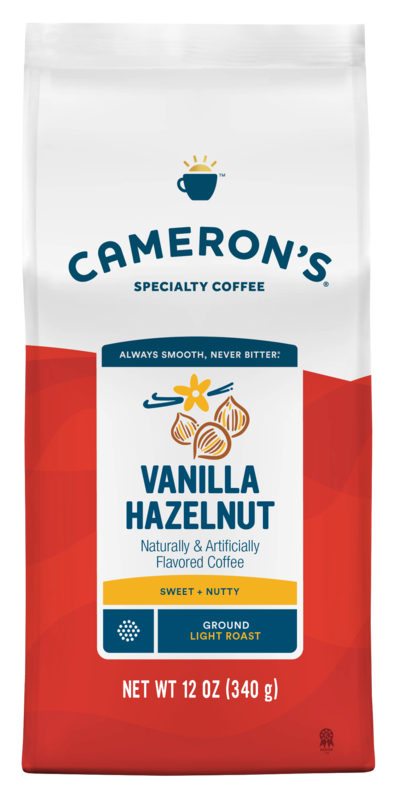 Cameron's Coffee Bag, Flavored, Vanilla Hazelnut Light Roast