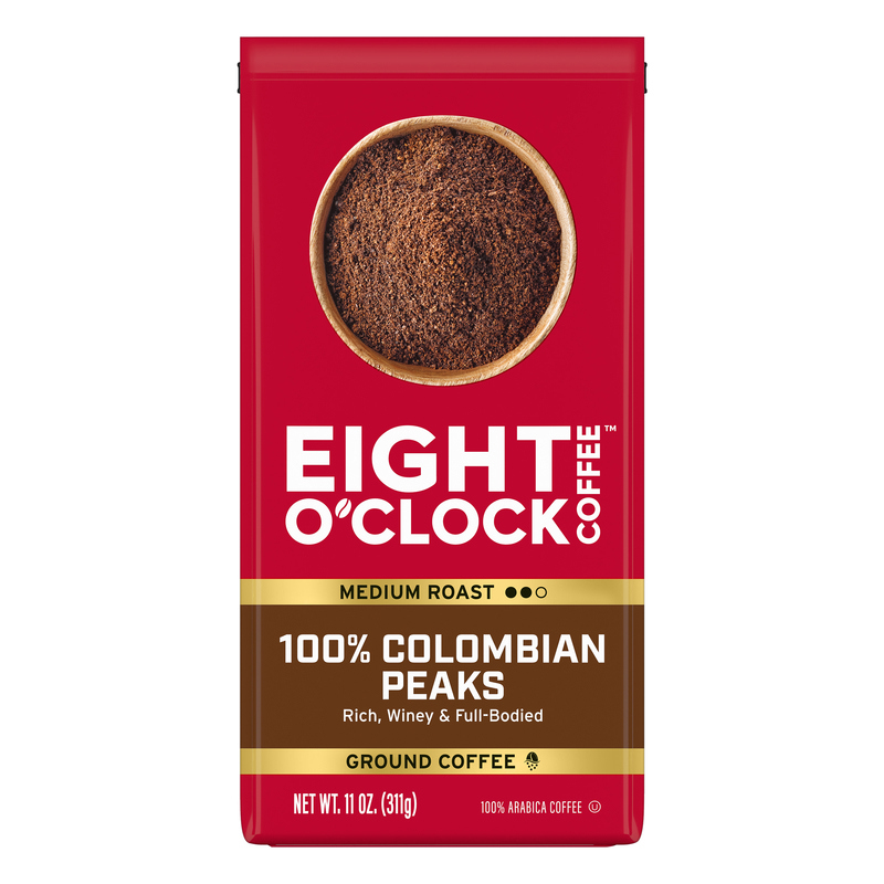 Eight O'Clock Coffee Ground Medium Roast 100% Colombian Peaks