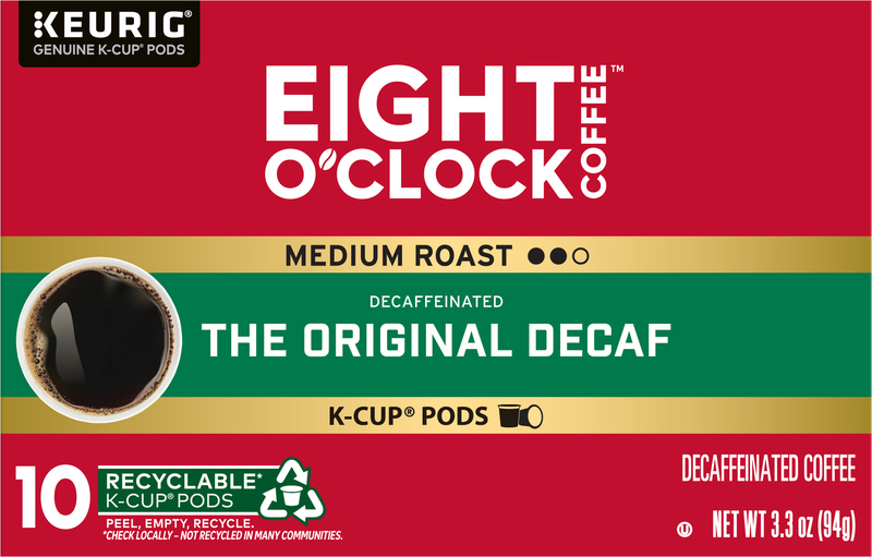 Eight O'Clock Coffee Decaffeinated Medium Roast The Original Decaf