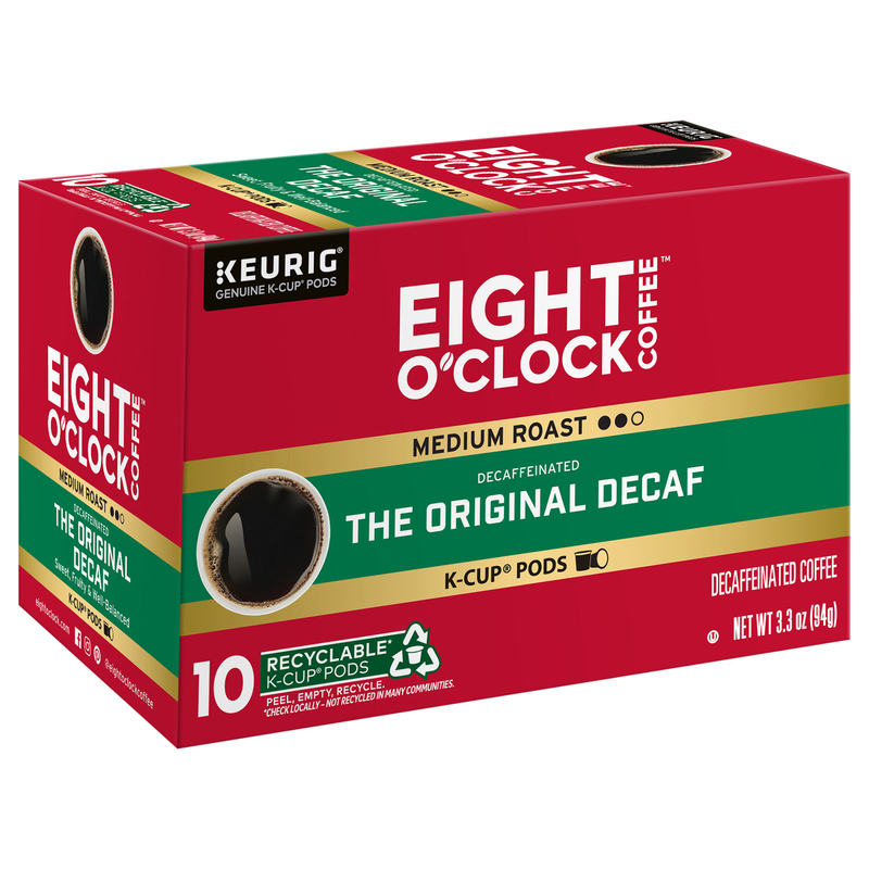 Eight O'Clock Coffee Decaffeinated Medium Roast The Original Decaf