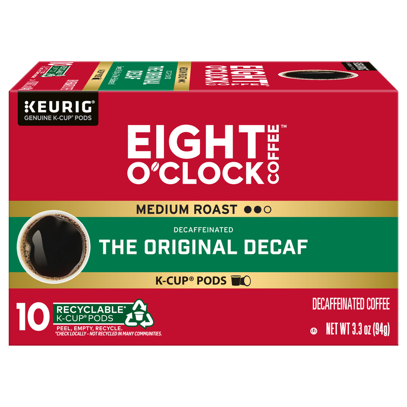 シーイヤーパブェ Eight O'Clock Coffee Decaffeinated Medium Roast The Original Decaf
