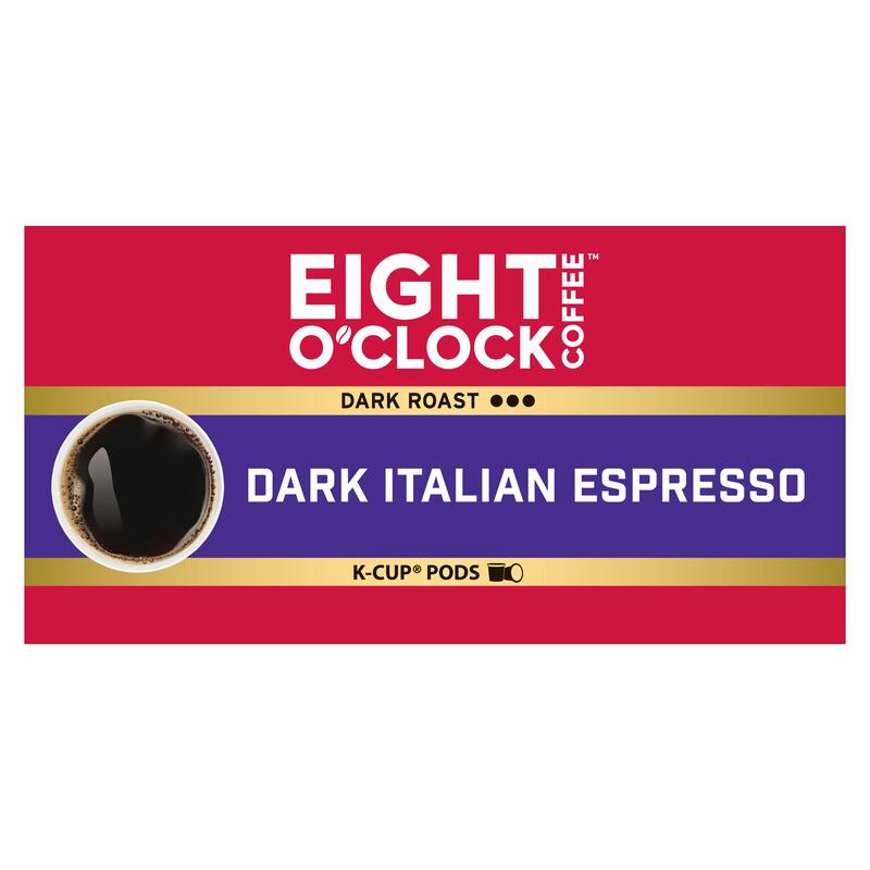 Eight O'Clock Coffee Dark Italian Roast, Keurig Single Serve K-Cup