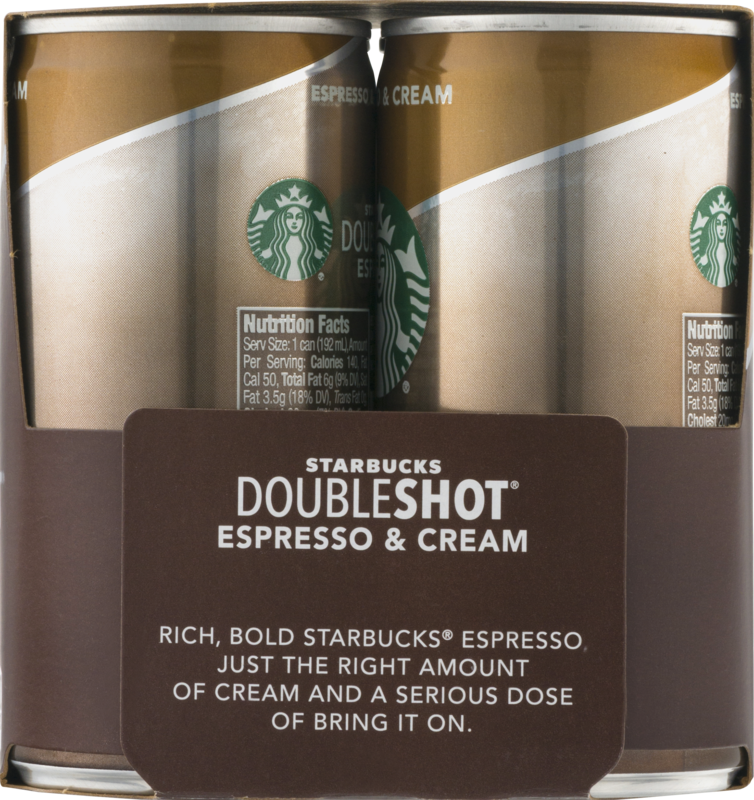 Starbucks Double Shot Espresso Premium Beverage Espresso & Cream