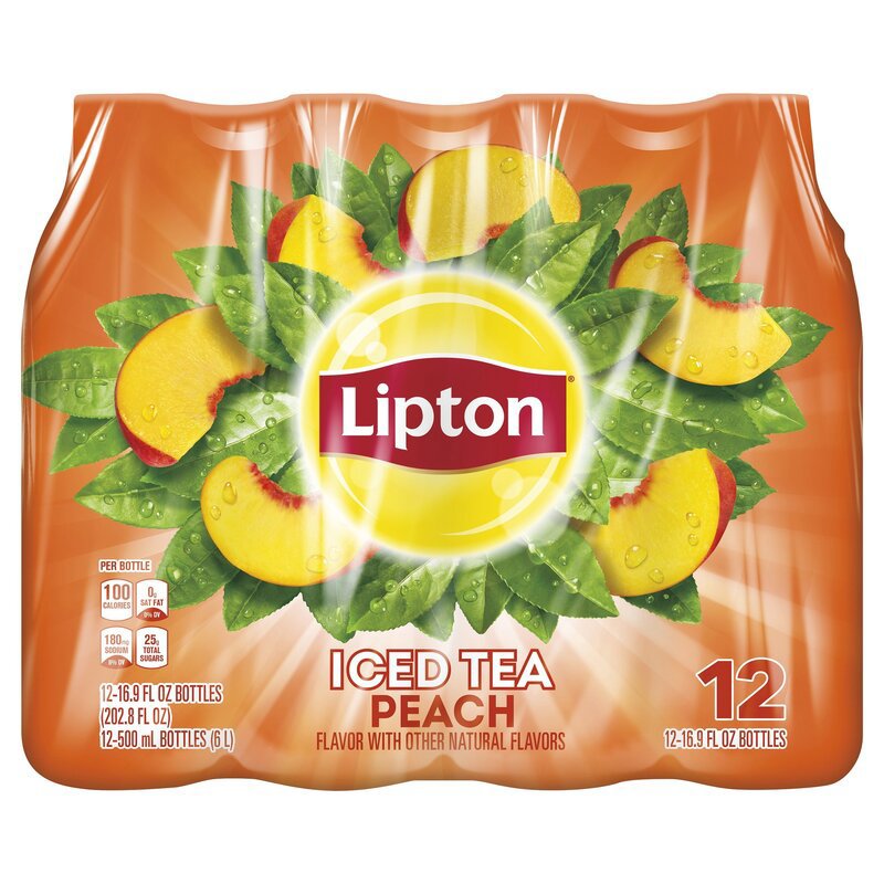 Lipton Iced Tea Peach Flavor 16.9 Fl Oz 12 Count Bottle | Giant