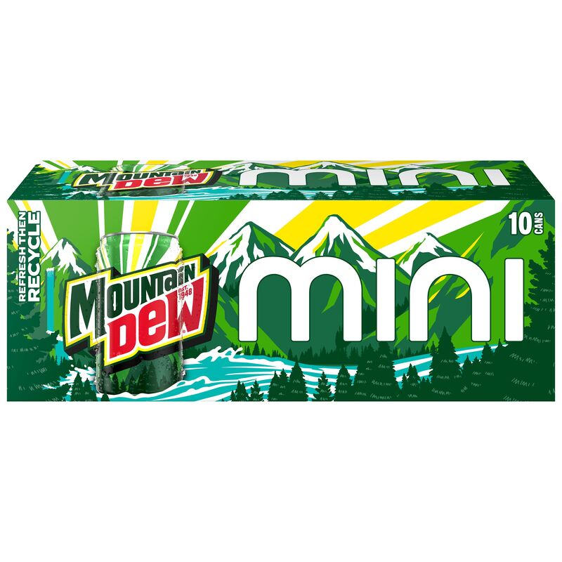 Mountain Dew Mtn Dew Mini Soda Citrus 7.5 Fl Oz 10 Count | Giant