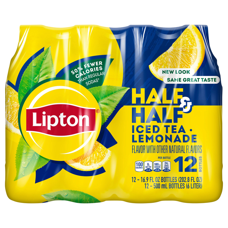 Lipton Half & Half Iced Tea Lemonade Flavor 16.9 Fl Oz 12 Count
