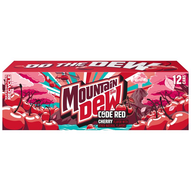 Mountain Dew Code Red Soda Cherry 12 Fl Oz, 12 Count | Giant Eagle