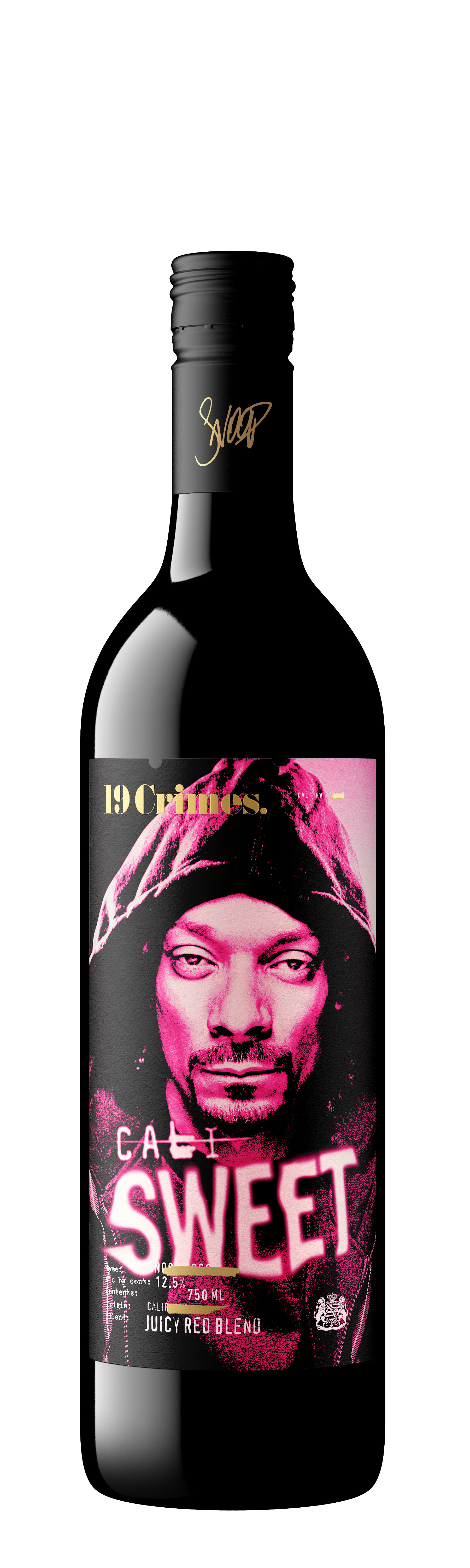 19 Crimes Snoop Dogg Cali Sweet Red Wine, 750 ml Glass Bottle