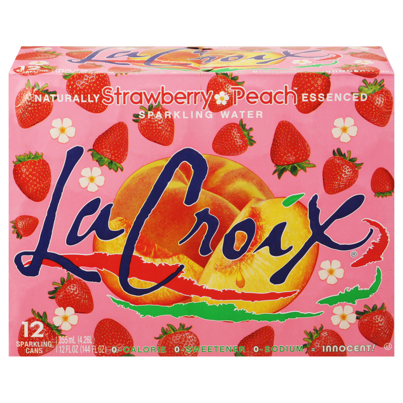 LaCroix Sparkling Water, Strawberry Peach | Giant Eagle | Because