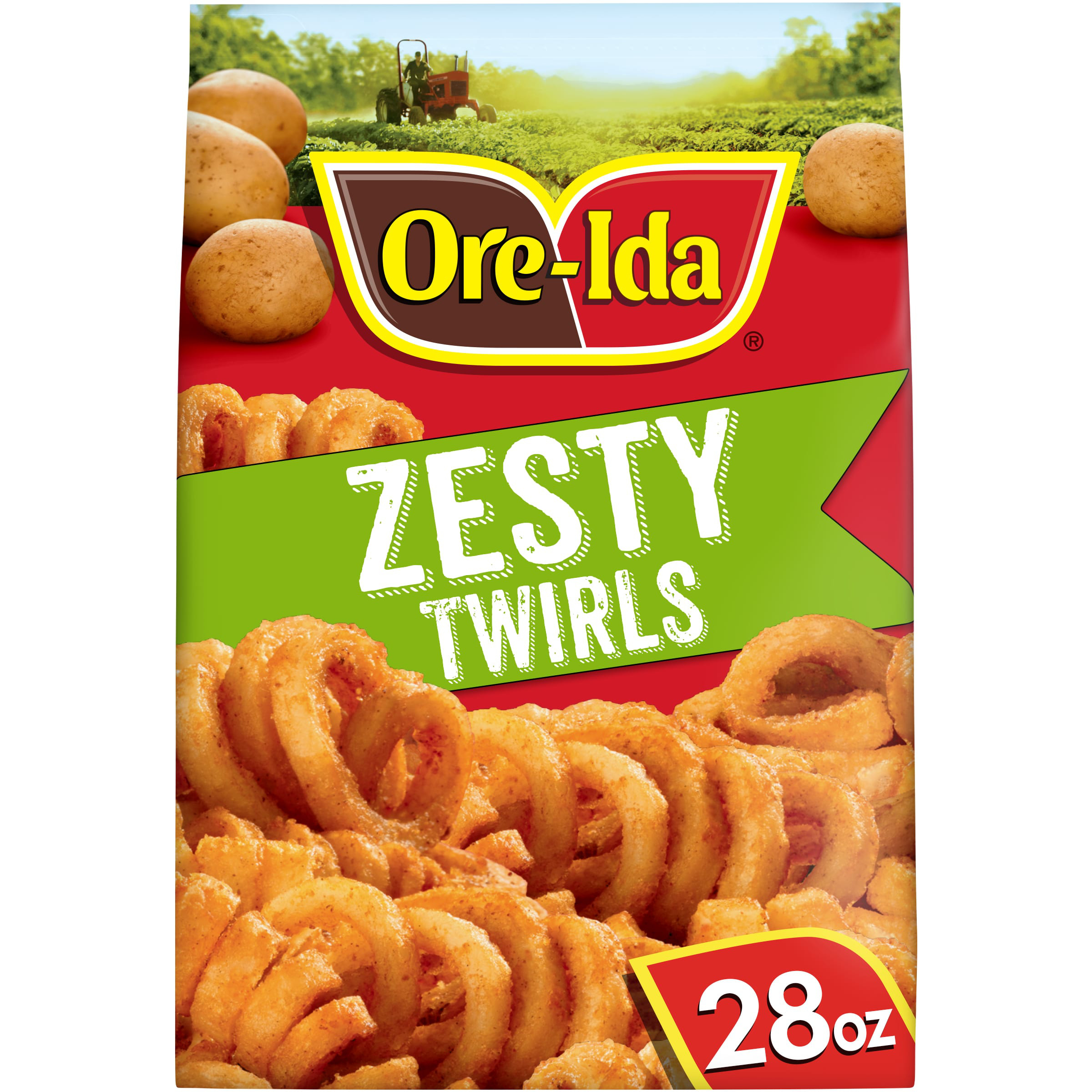 Ore-Ida Zesty Twirls Seasoned French Fries Fried Frozen Potatoes
