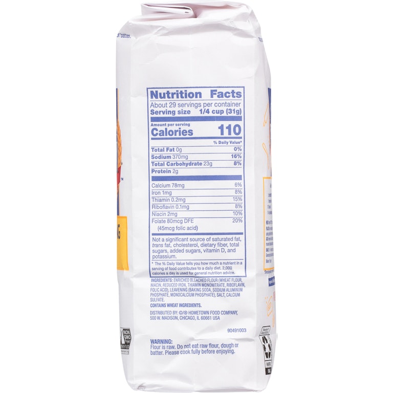 Nutrition Facts Pillsbury Gluten Free Flour Ingredients Gluten