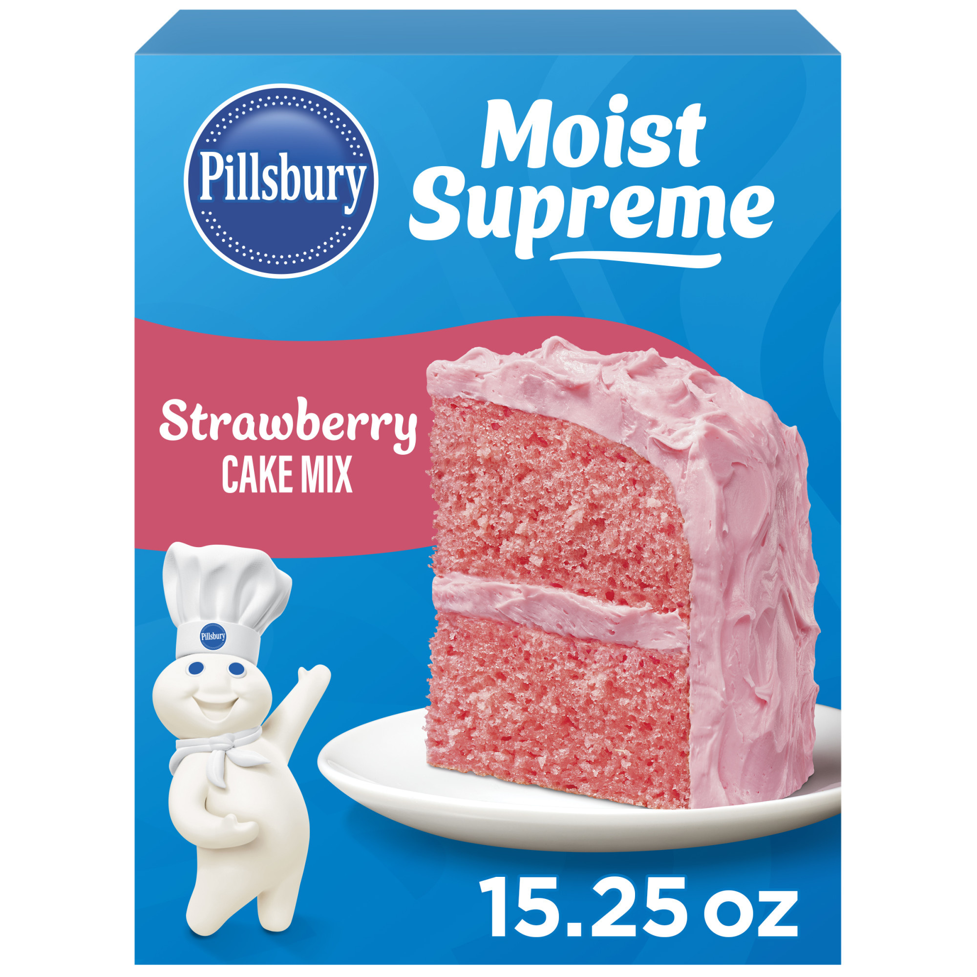 Pillsbury Moist Supreme Strawberry Cake Mix, 15.25 oz Box | Giant
