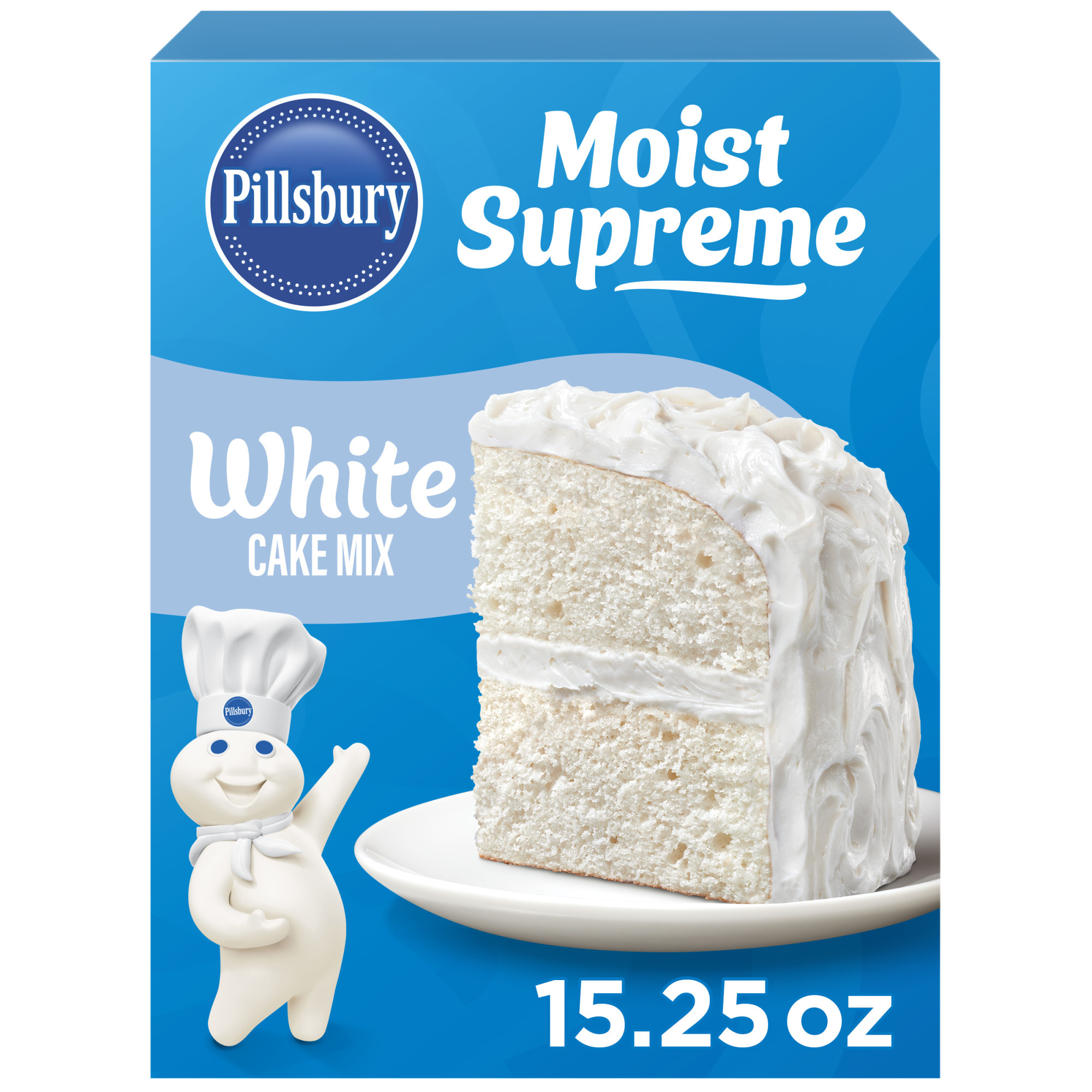 Pillsbury Moist Supreme White Cake Mix, 15.25 oz Box | Giant Eagle