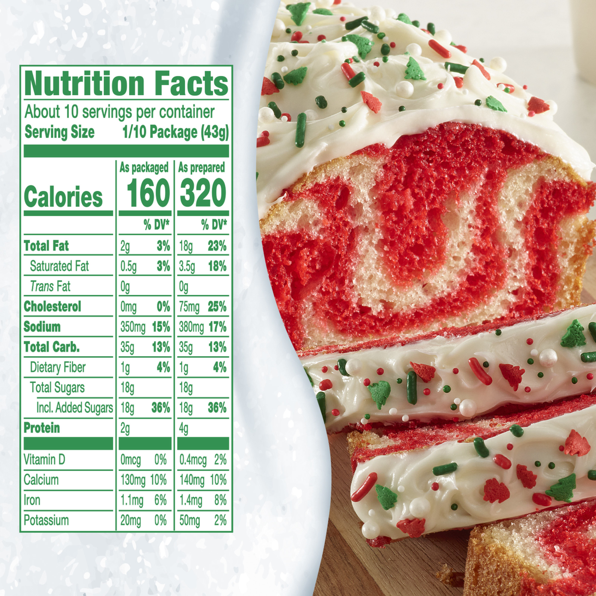 Pillsbury Funfetti Elf on the Shelf Vanilla Swirl Cake Mix, 15.25