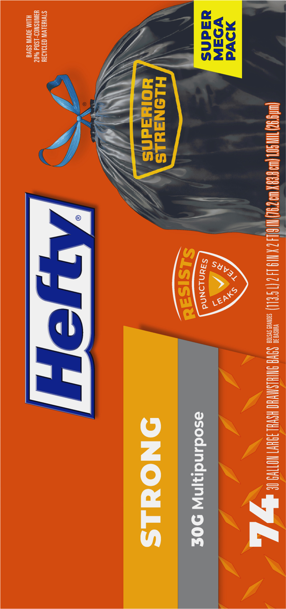 Customer Reviews: Hefty Ultra Strong Large Multipurpose Drawstring Trash Bags Scent Free 30 Gallon 14 Ct Prodid 315322 Reviews
