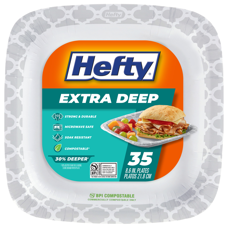 Hefty Extra Deep Plates | Giant Eagle | Because It Matters