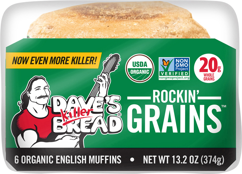 Dave's Killer Bread English Muffins, Organic, Rockin' Grains