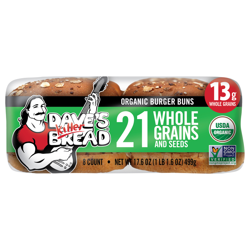 【USA製】United Sports ロンT VICIOUS-BURGER Dave's Killer Bread Organic 21 Whole Grain and Seeds Burger Buns