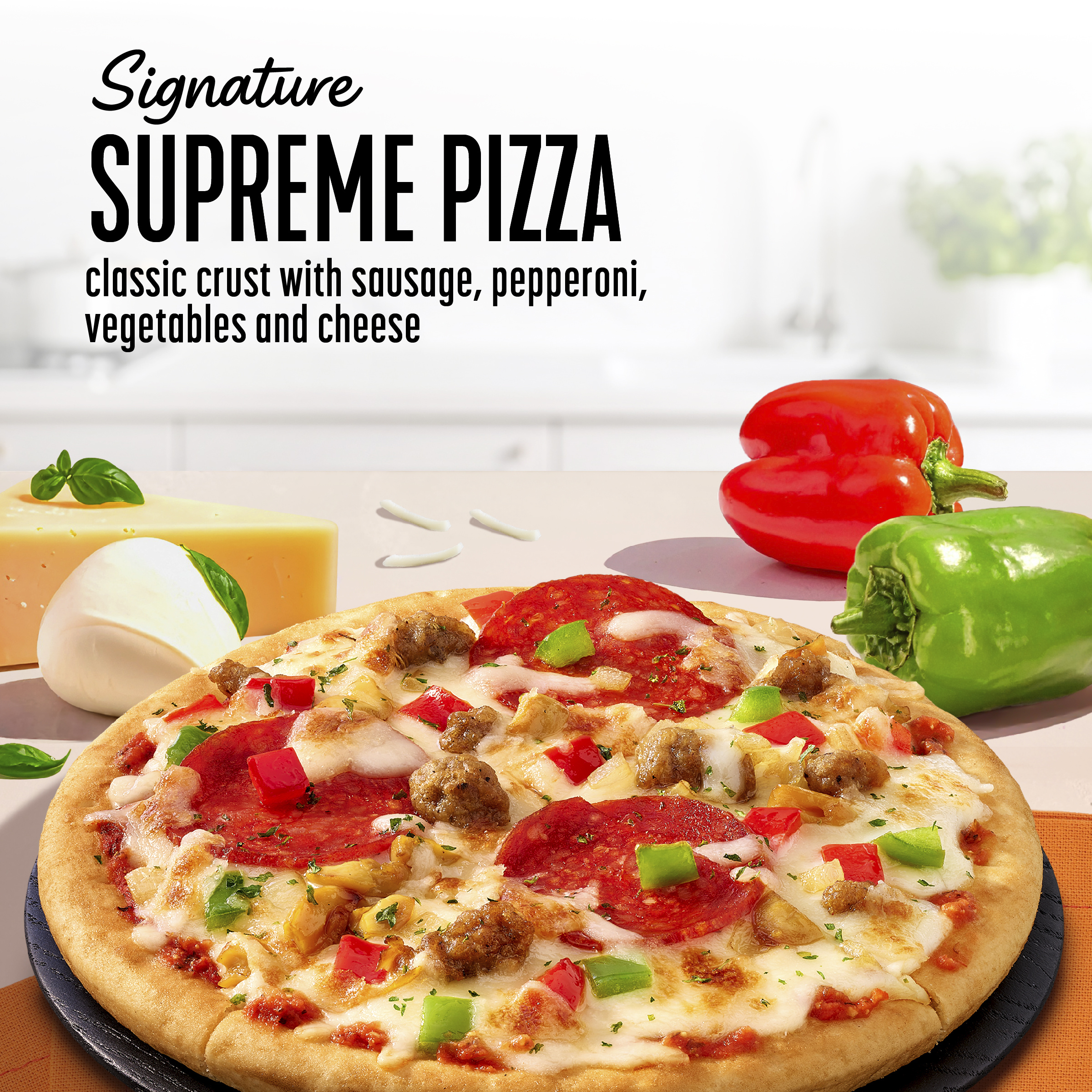 Supremely 21枚 Lean Cuisine Signature Supreme Pizza, Personal Pizza, Frozen Lunch
