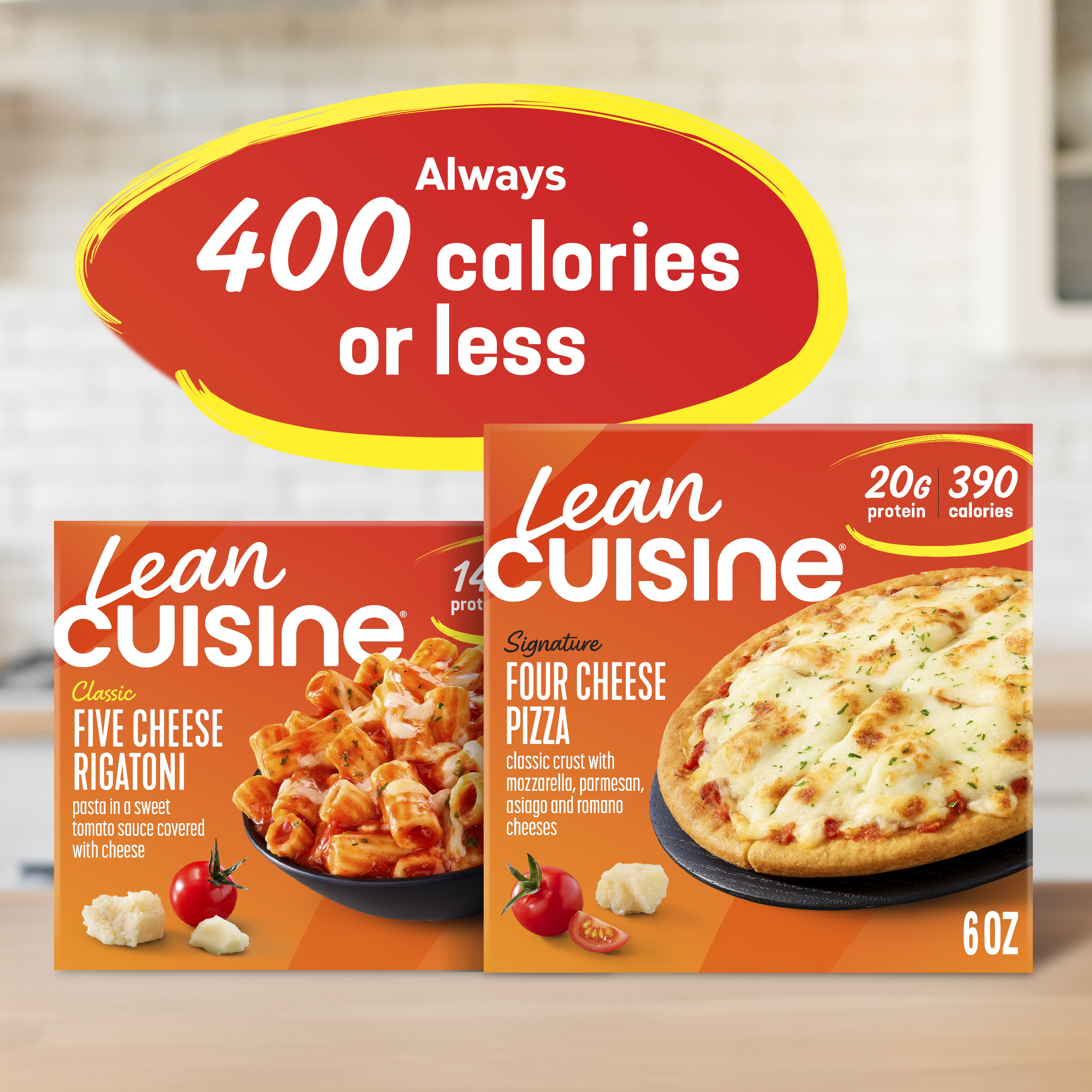 Lean Cuisine Signature Four Cheese Pizza, Personal Pizza, Frozen