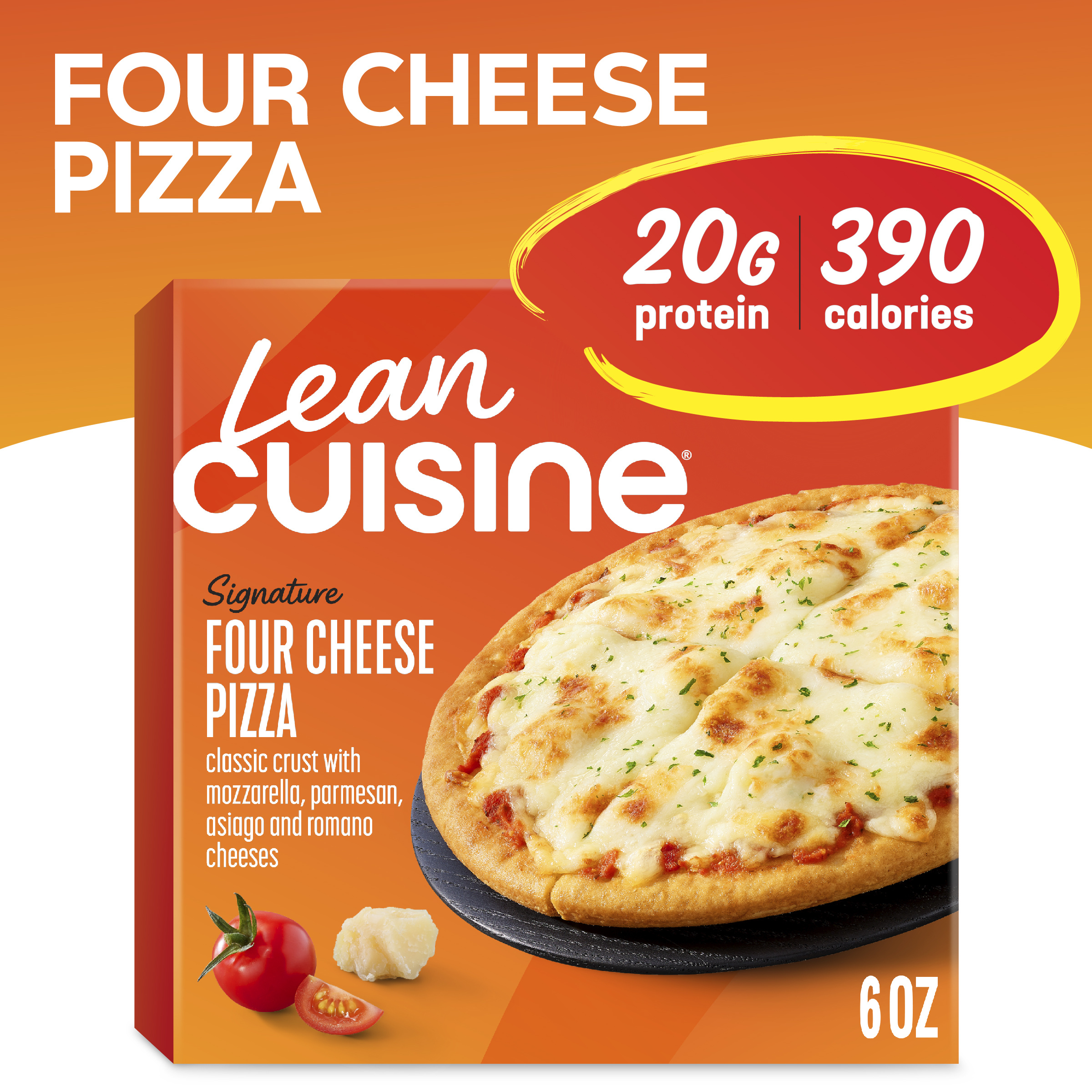 Lean Cuisine Signature Four Cheese Pizza, Personal Pizza, Frozen