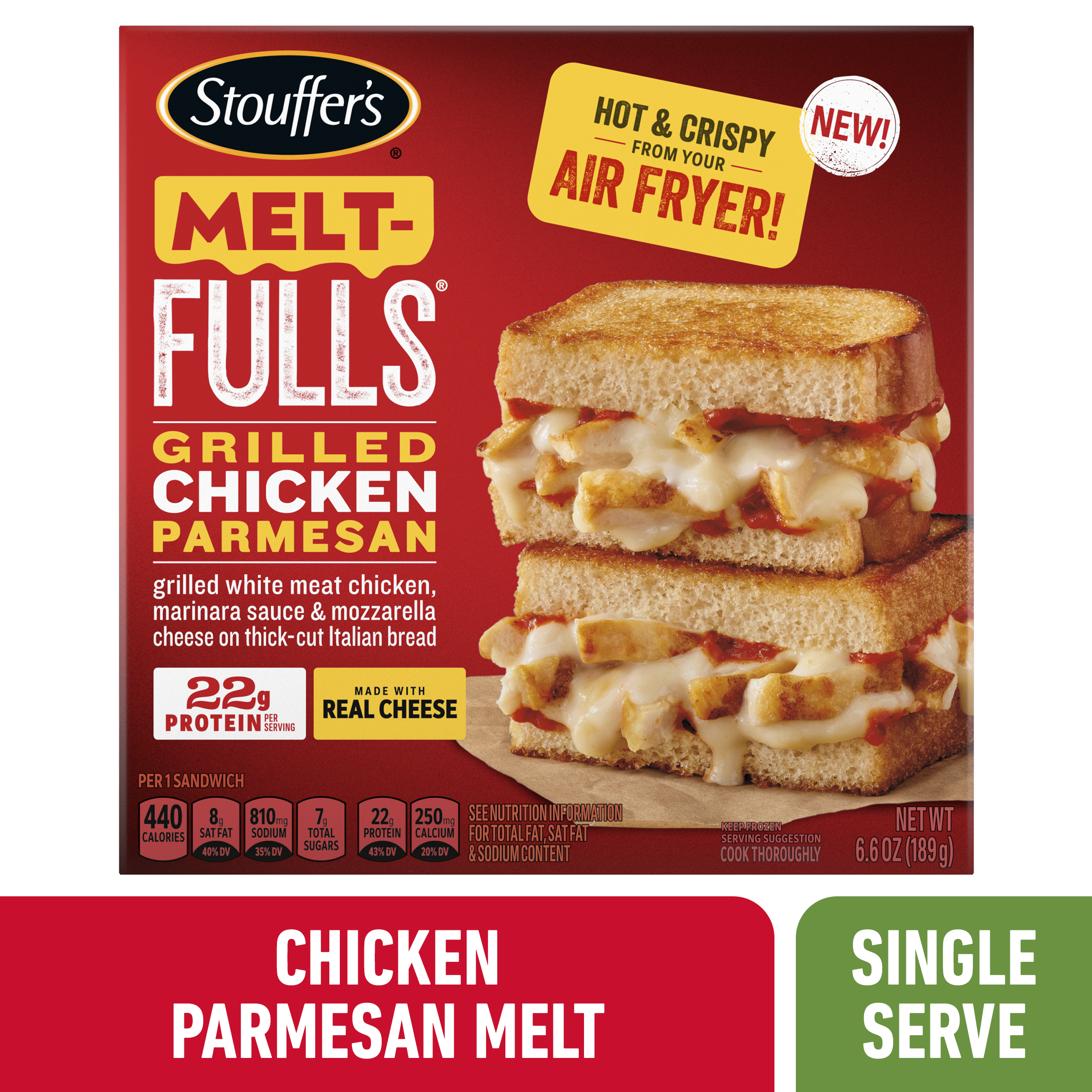 Stouffer's® Melt-FULLS® Grilled Chicken Parmesan Frozen Sandwiches