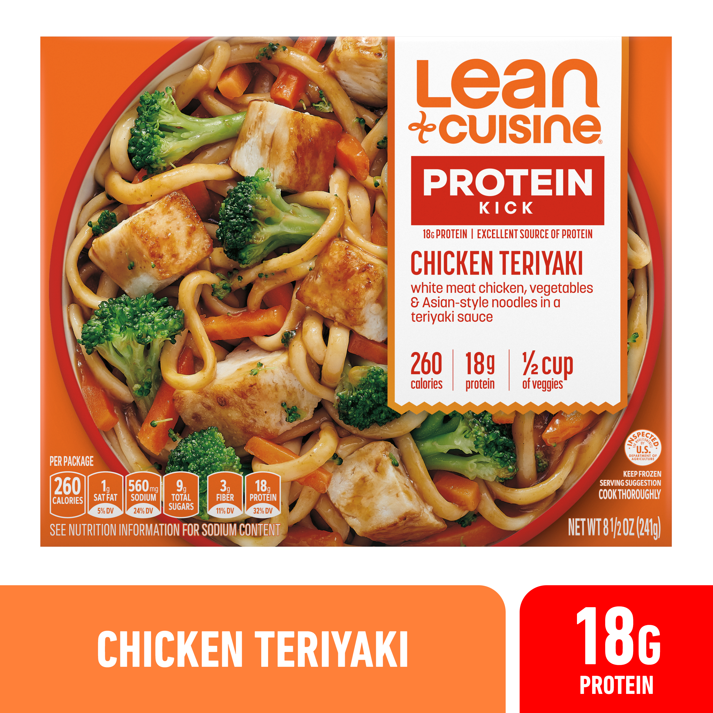Lean Cuisine Frozen Meal Chicken Teriyaki, Protein Kick Microwave