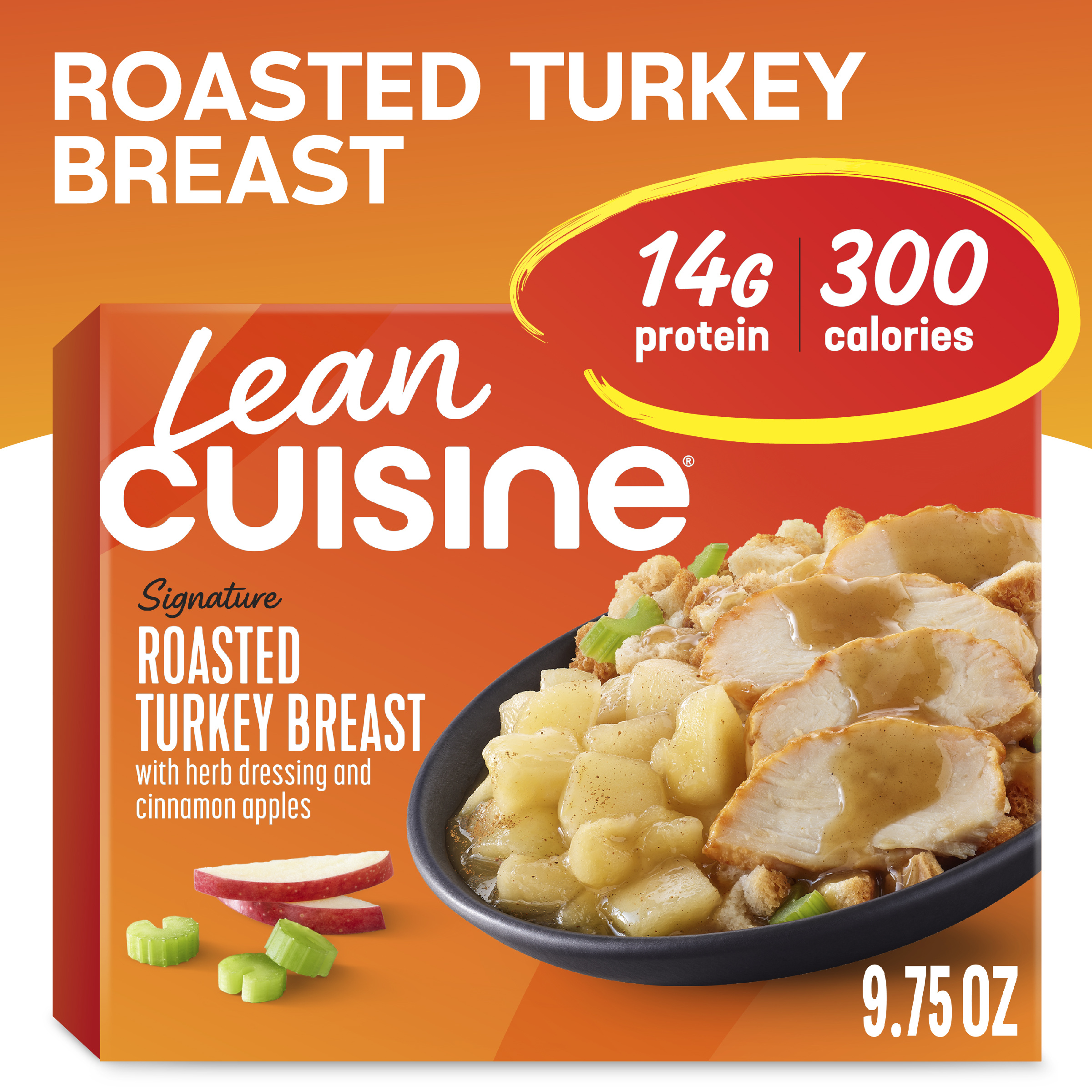 Lean Cuisine Signature Roasted Turkey Breast, Frozen Turkey Dinner