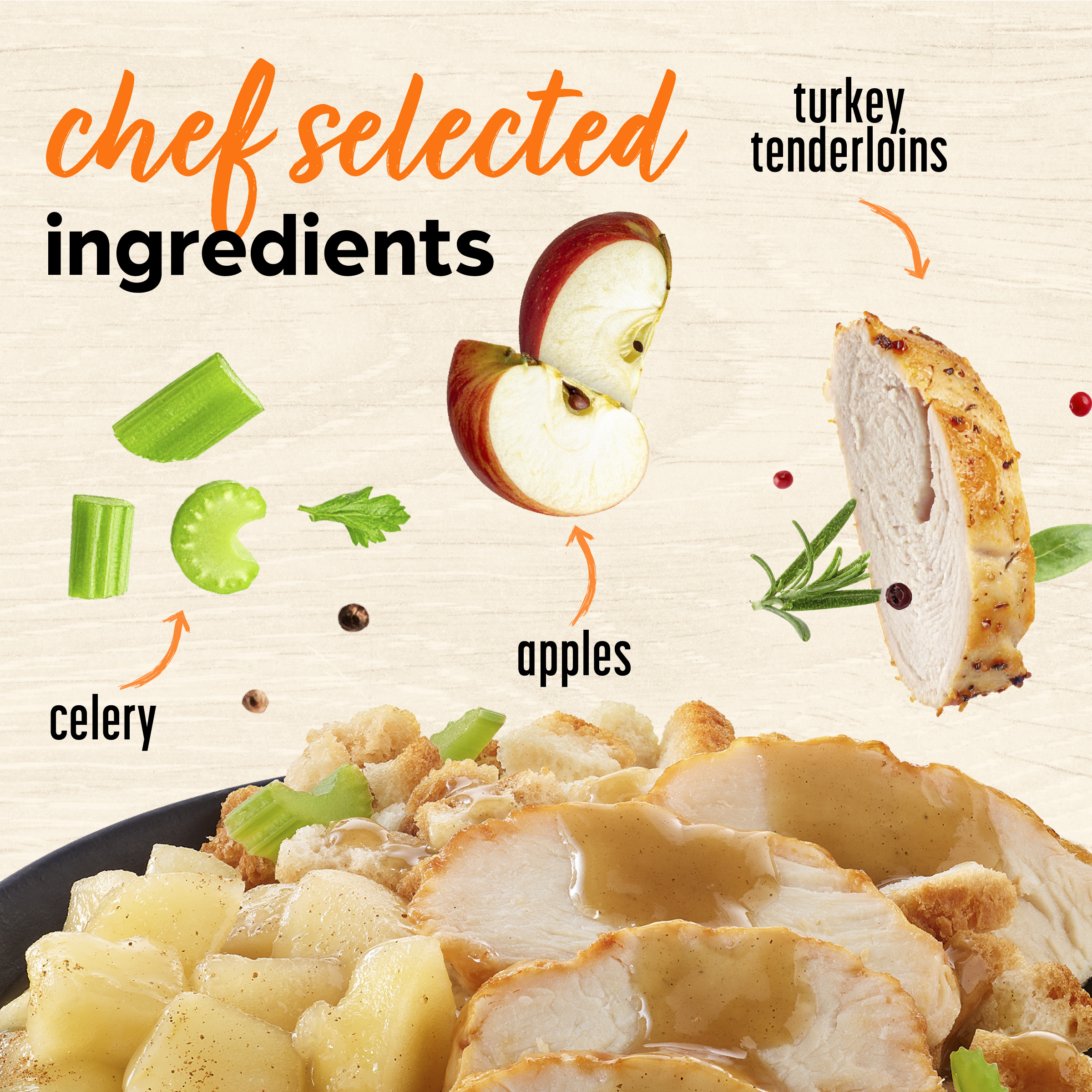 Lean Cuisine Signature Roasted Turkey Breast, Frozen Turkey Dinner