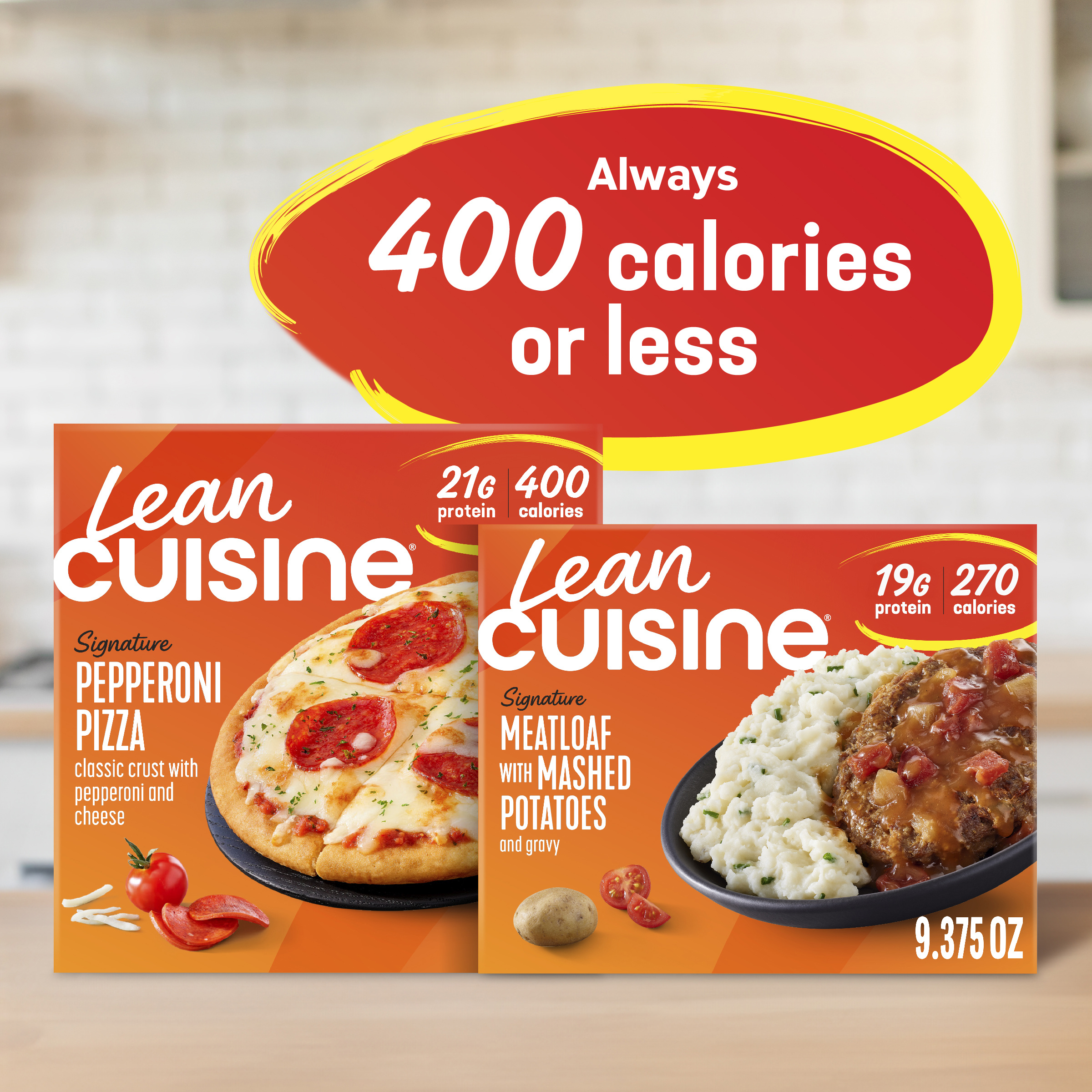 Lean Cuisine Signature Meatloaf with Mashed Potatoes, Frozen Meals