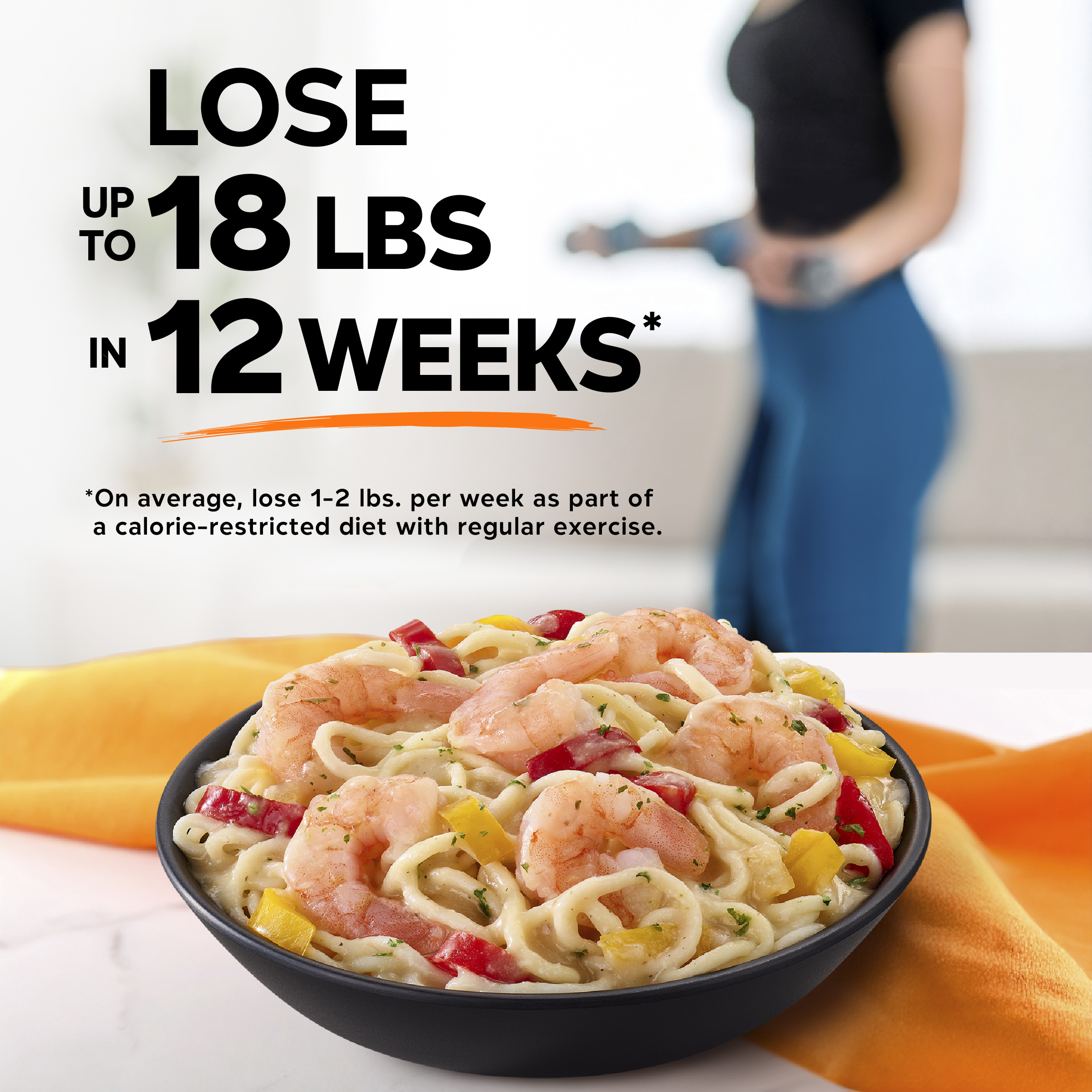 Lean Cuisine Signature Shrimp Scampi, Frozen Lunch, Frozen