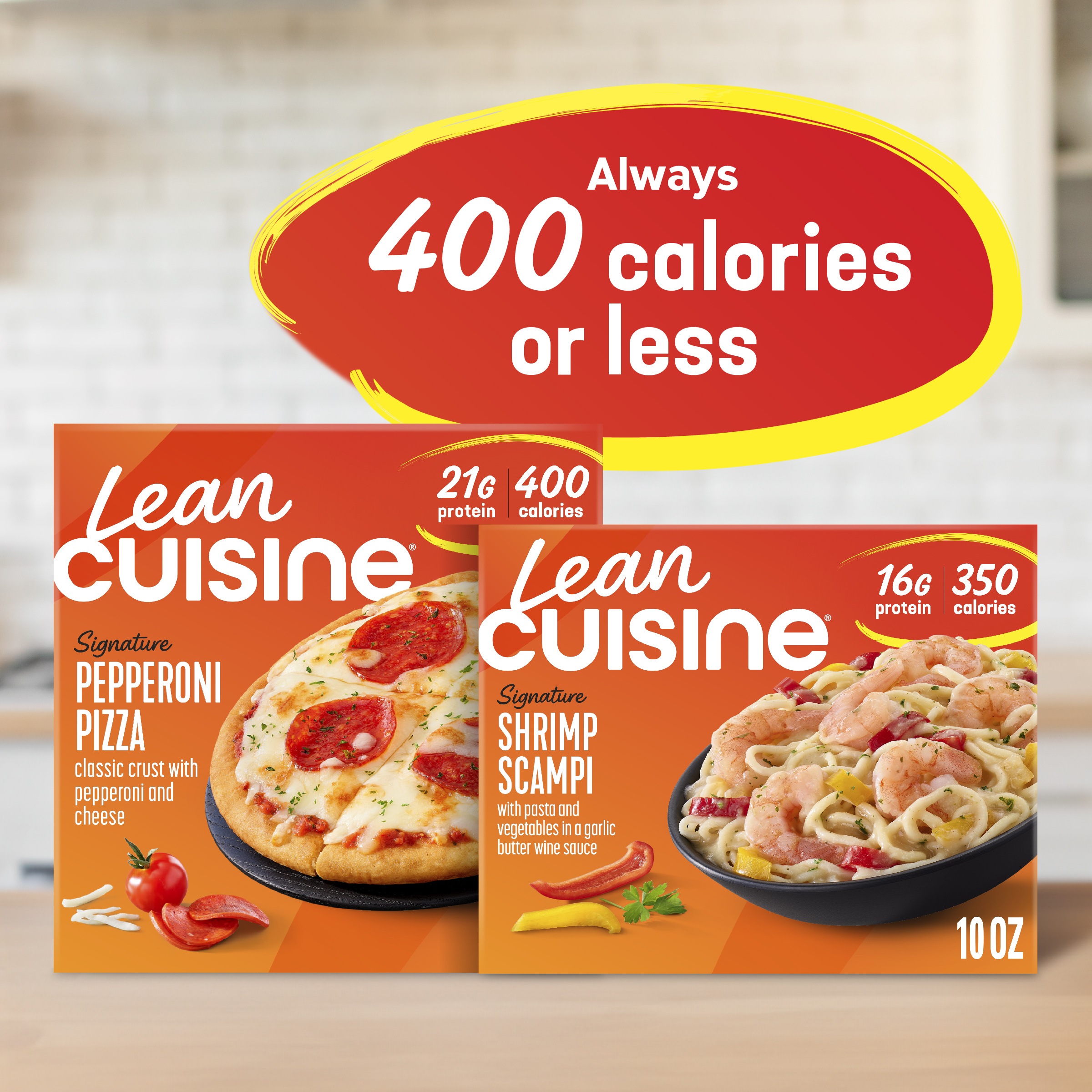 Lean Cuisine Signature Shrimp Scampi, Frozen Lunch, Frozen