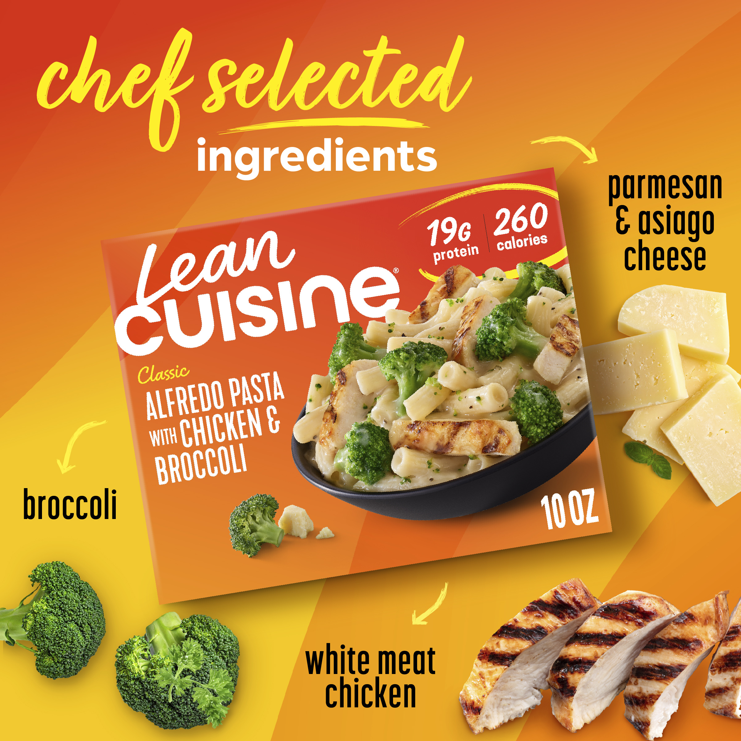 Lean Cuisine Alfredo Pasta with Chicken & Broccoli Frozen Meals