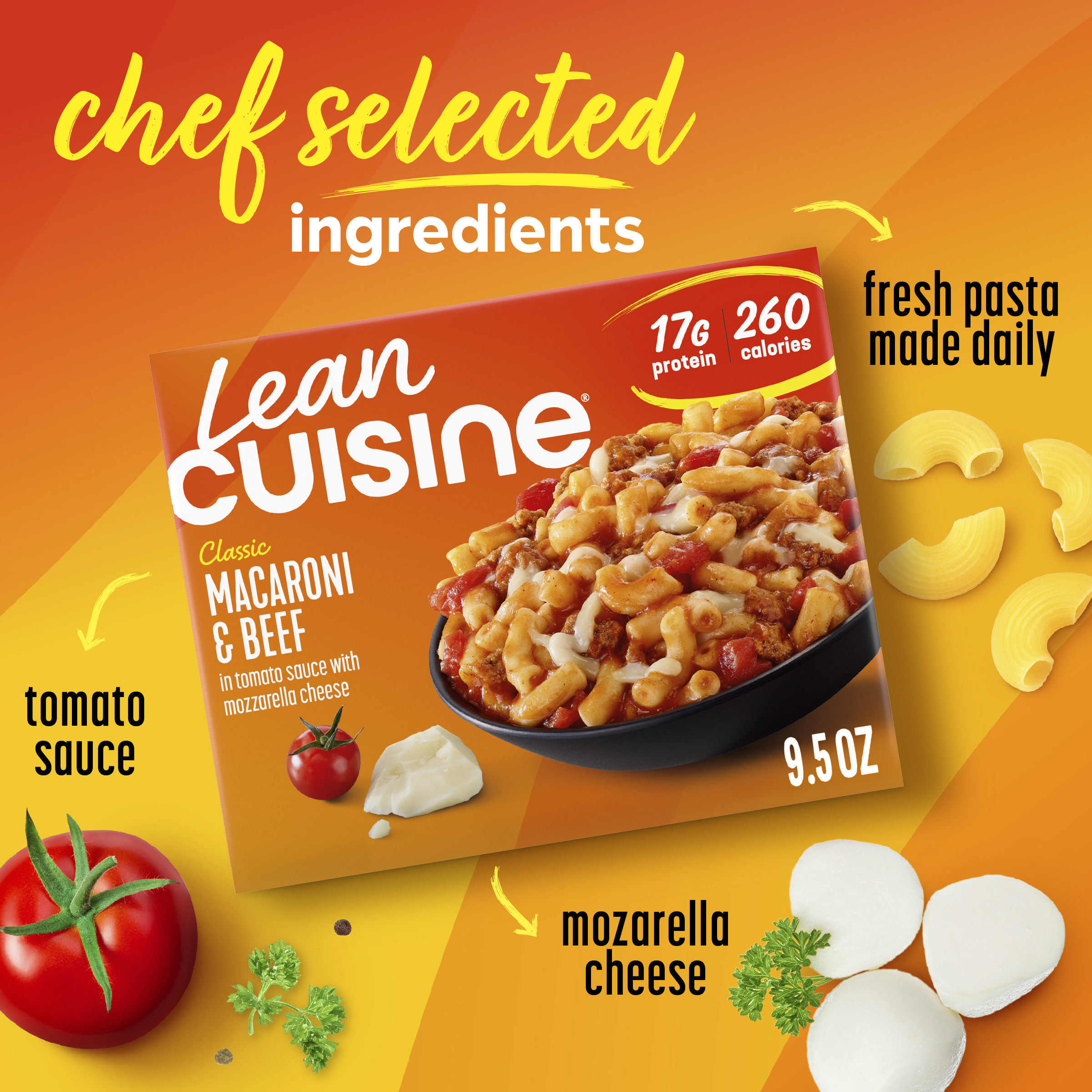 Lean Cuisine Classic Macaroni and Beef Frozen Meal, Frozen Lunch