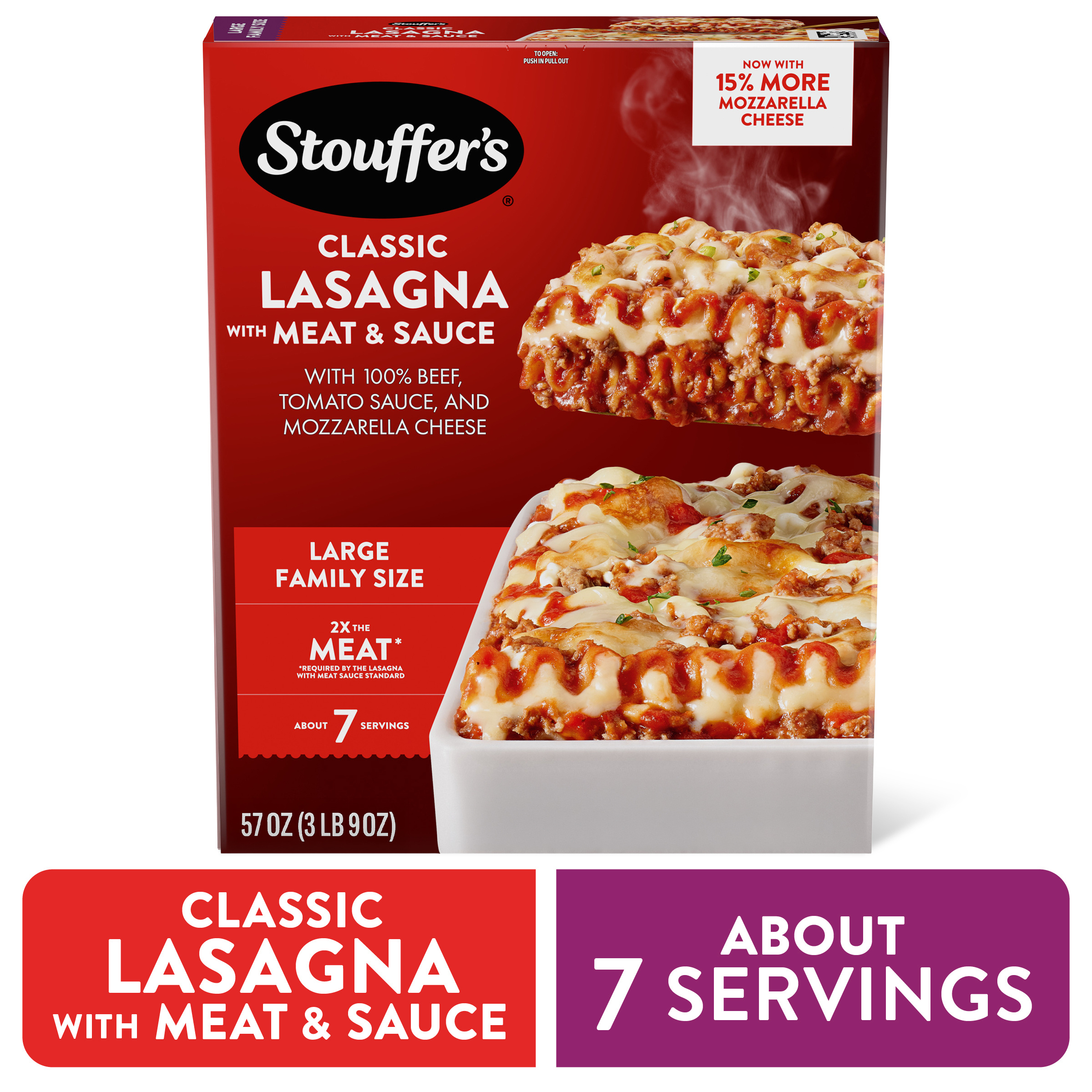 Stouffer's Classic Lasagna with Meat & Sauce, Large Family Size