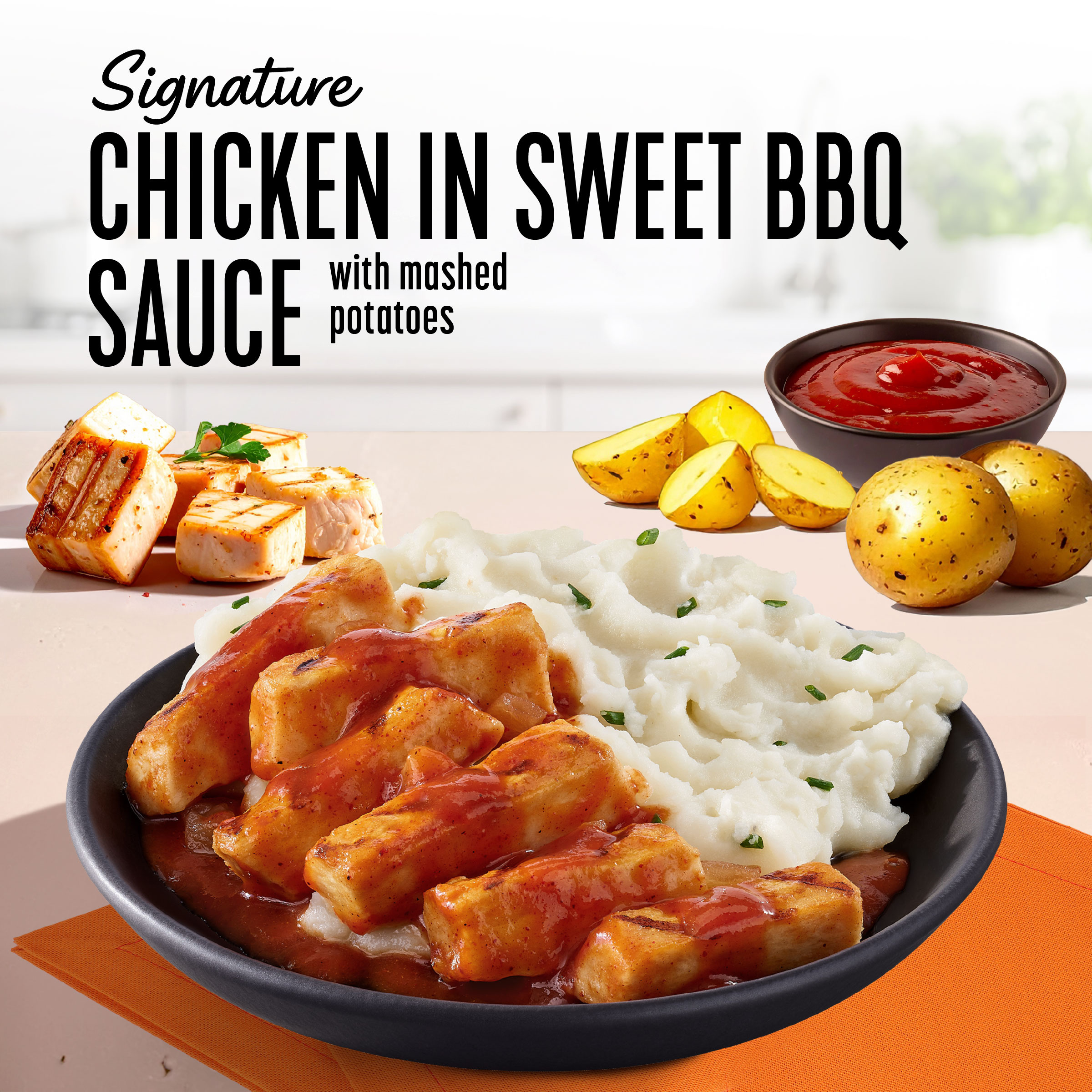 Lean Cuisine Signature Chicken in Sweet BBQ Sauce, Frozen Single