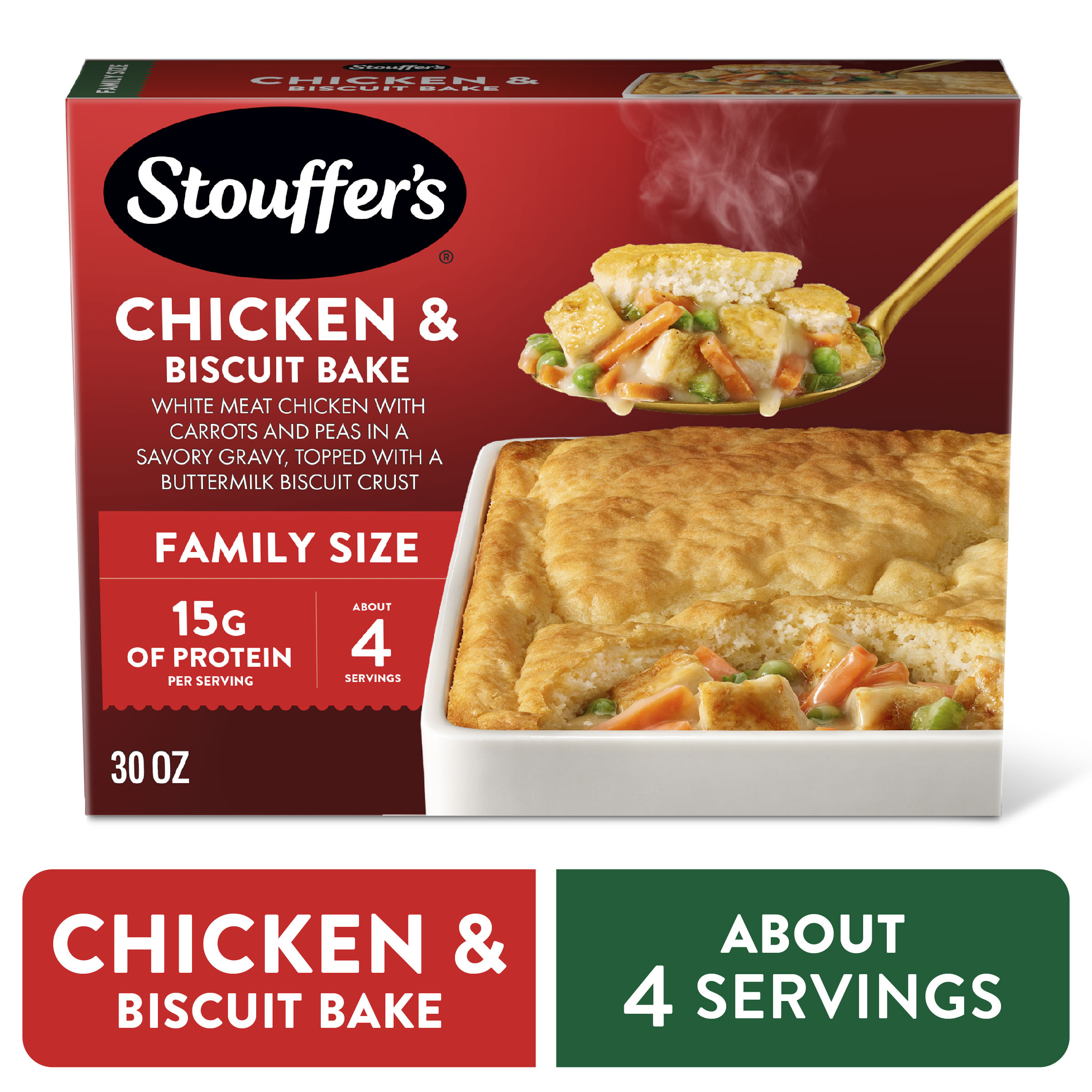 Stouffer's Chili Cornbread Bake, Family Size, Frozen Entree, Easy