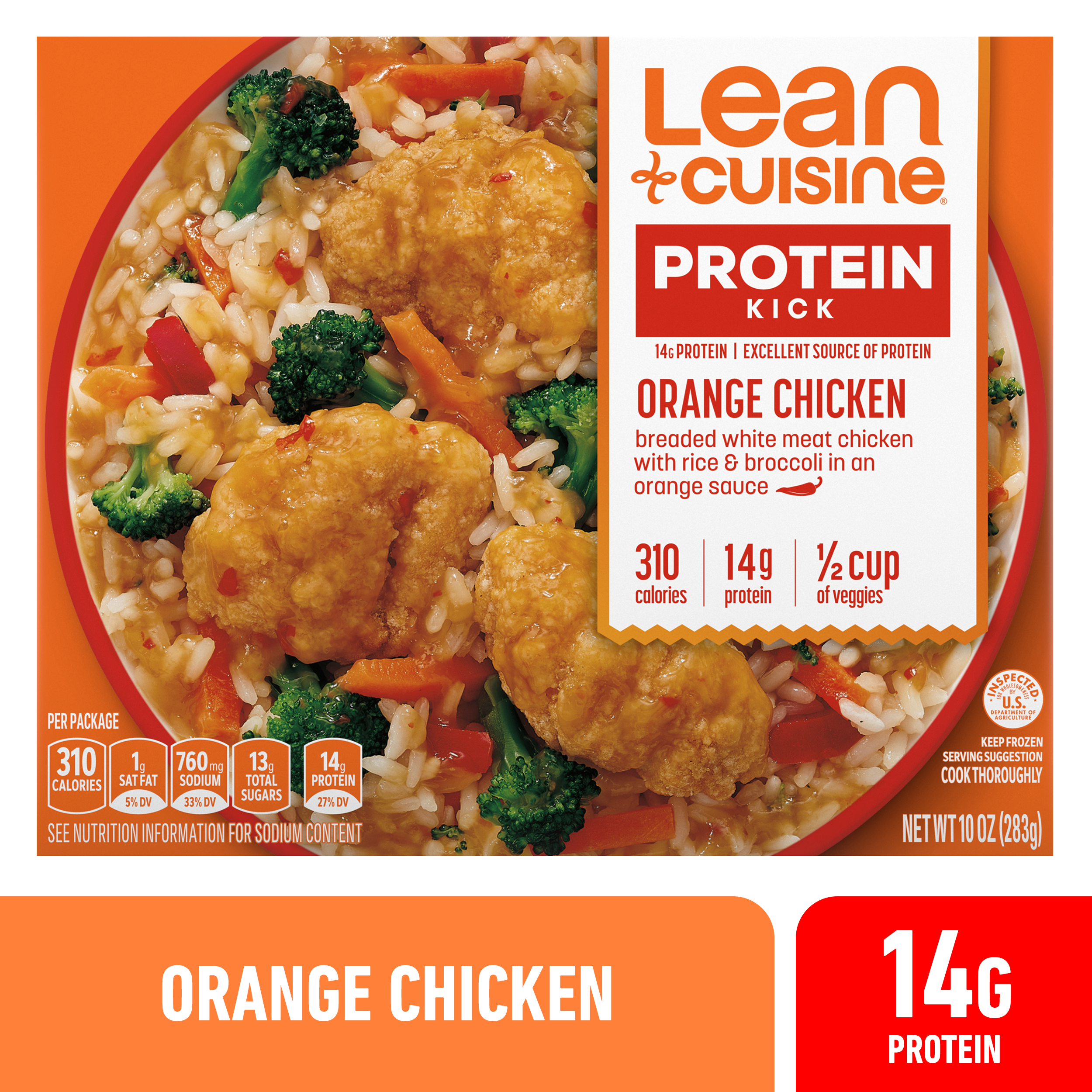 Lean Cuisine Protein Kick Frozen Meal Orange Chicken | Giant Eagle