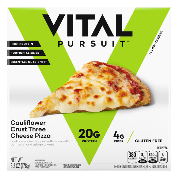 Vital Pursuit Cauliflower Crust Three Cheese Frozen Pizza | Giant