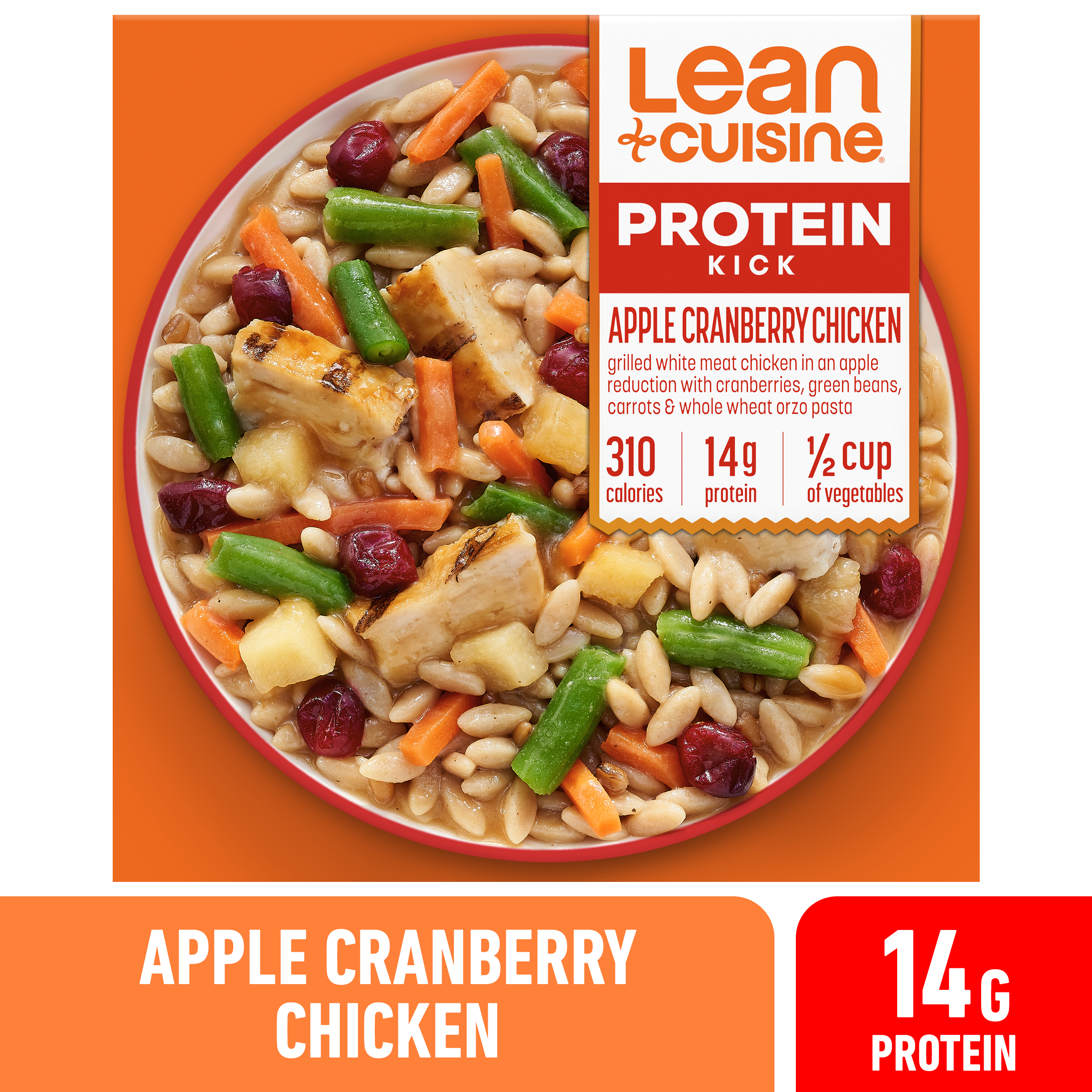 Lean Cuisine Frozen Meal Apple Cranberry Chicken, Protein Kick
