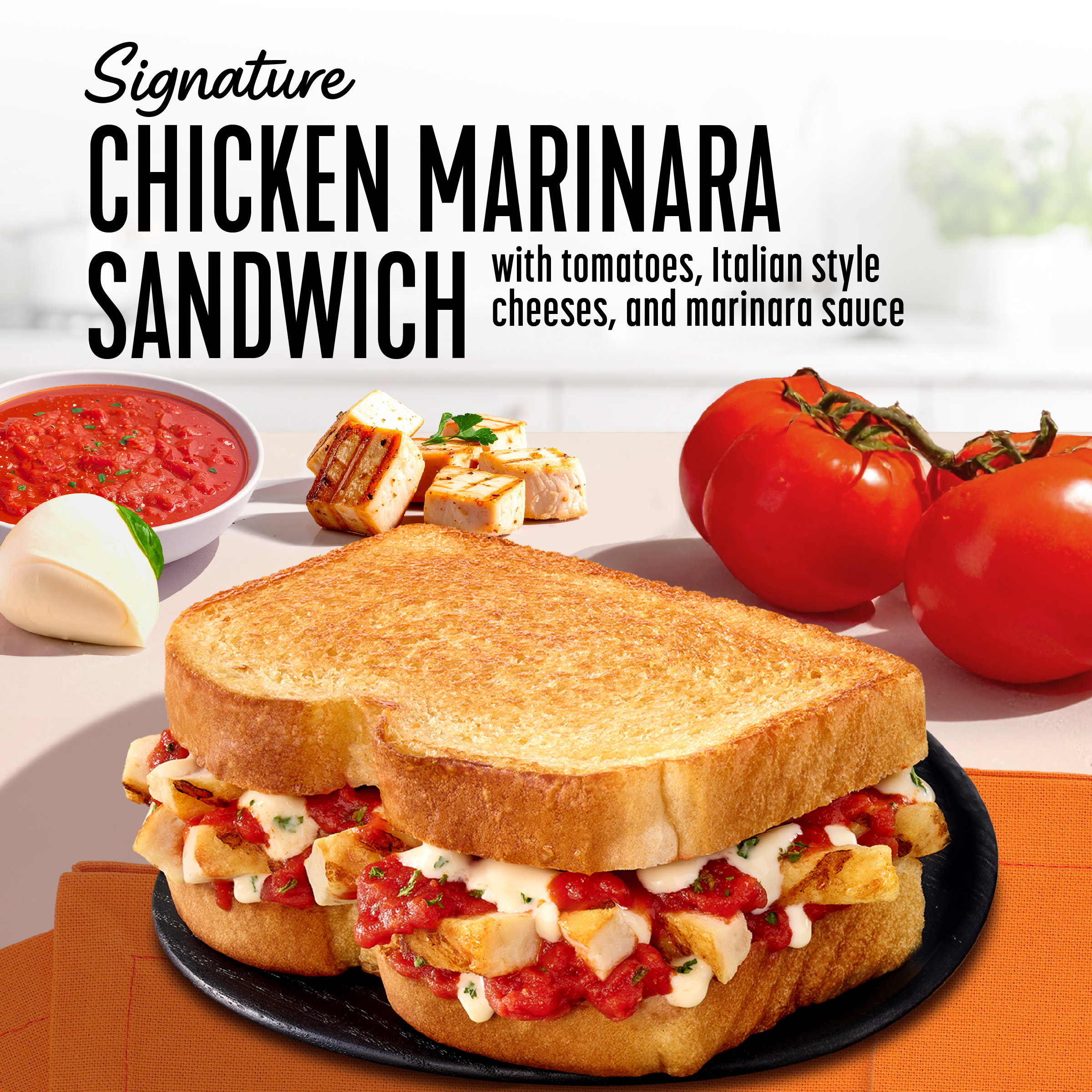 Lean Cuisine Signature Chicken Marinara Sandwich, Frozen Meals