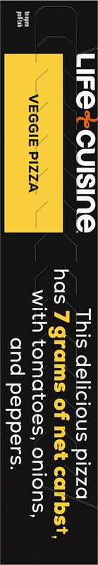 Life Cuisine Frozen Meal Veggie Pizza, Carb Wise Microwave Meal