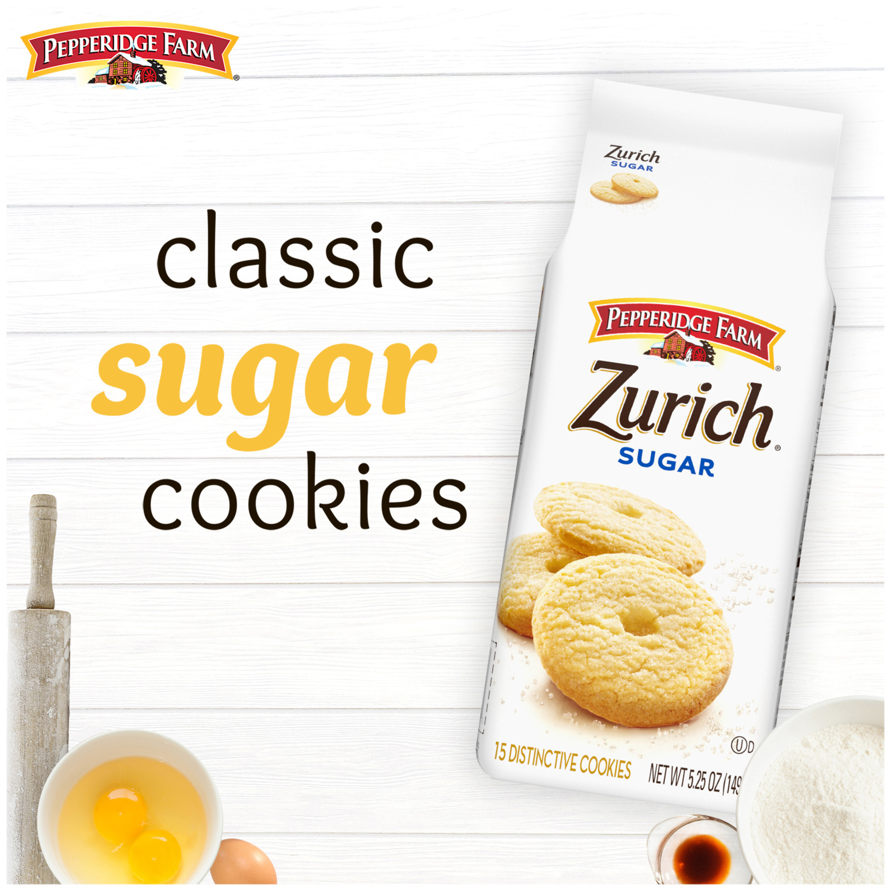 Pepperidge Farm Zurich Sugar Cookies, 5.25 Oz Bag | Giant Eagle