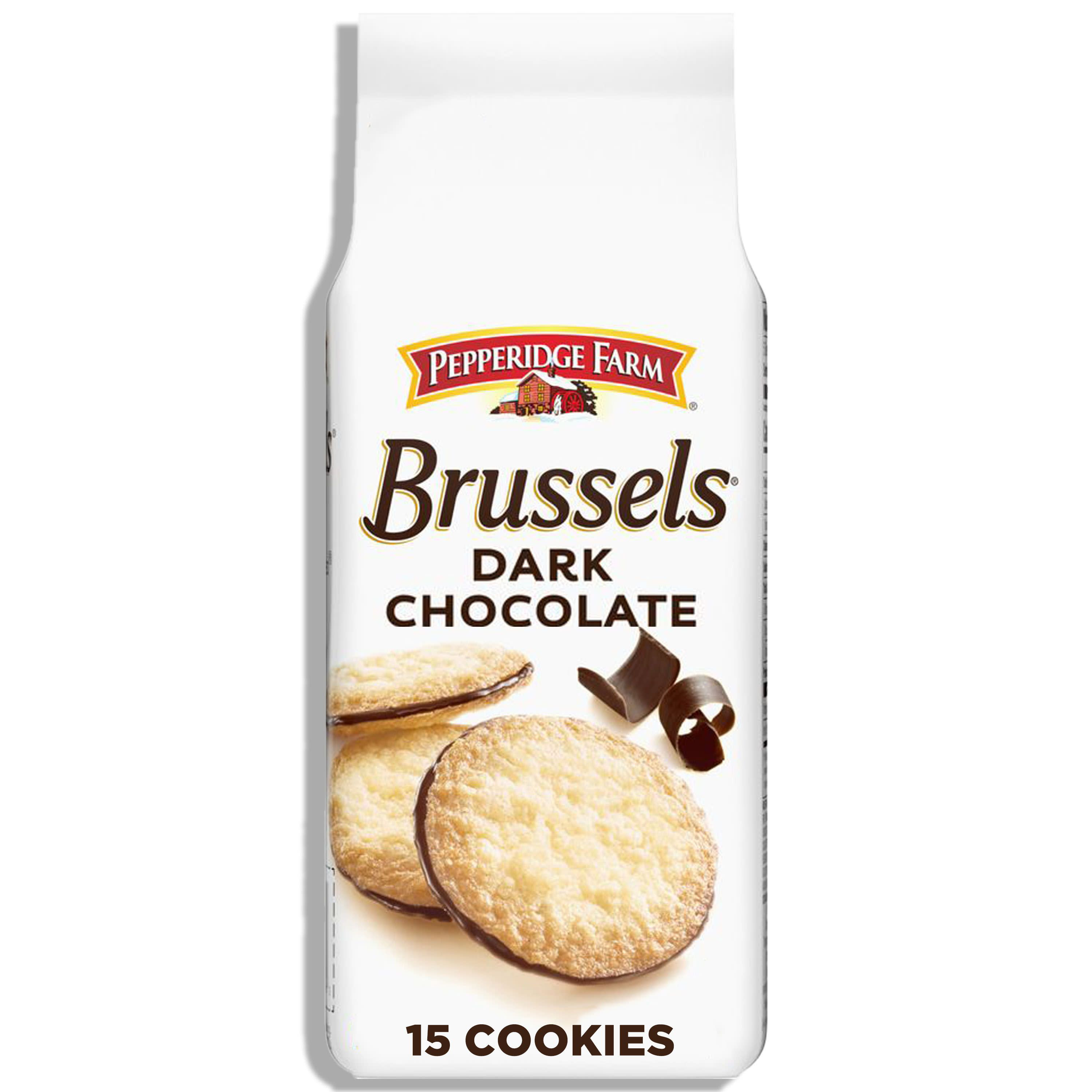 クッキー Pepperidge Farm Brussels Dark Chocolate, 15 Lace Cookies, 5.25 oz