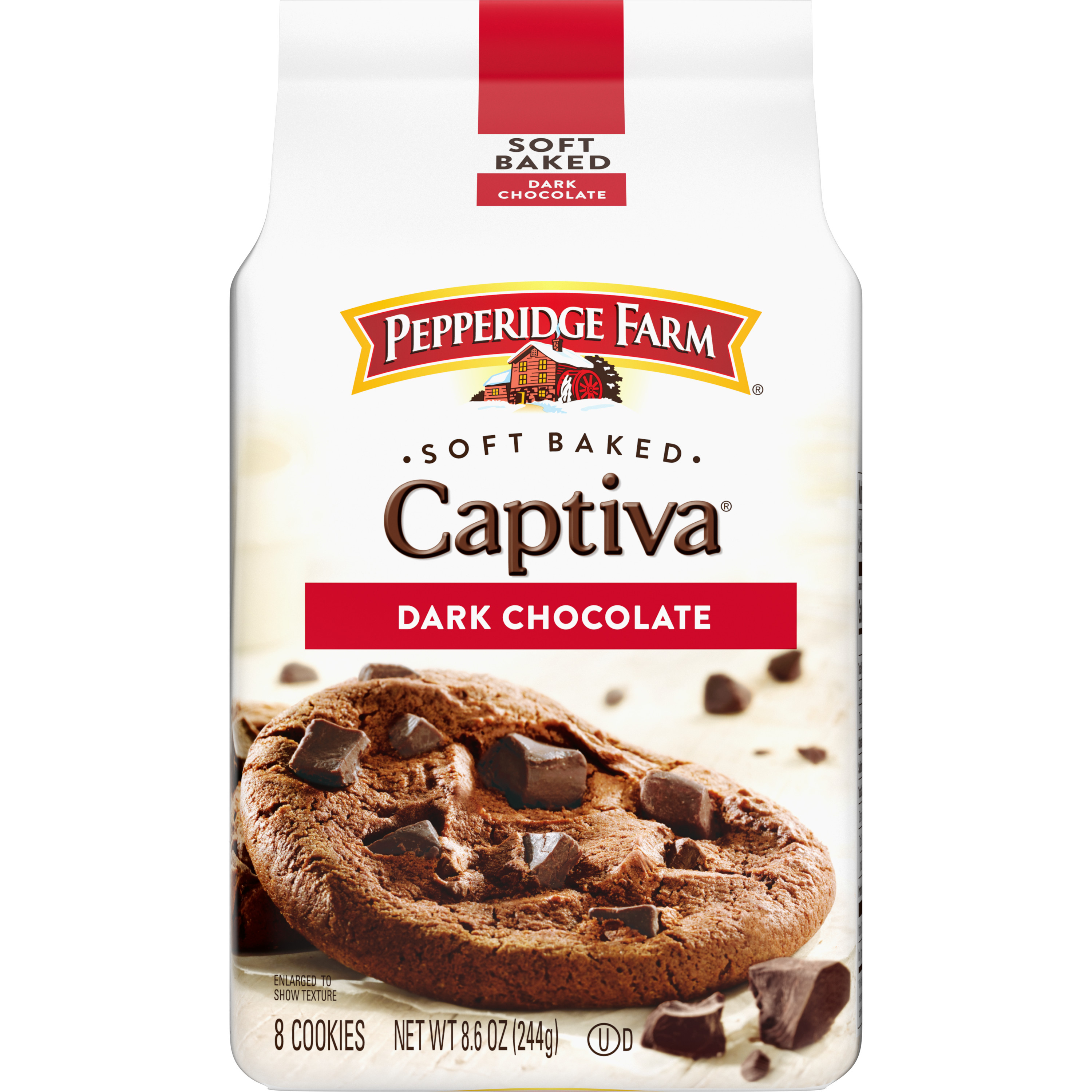 Pepperidge Farm Captiva Dark Chocolate Cookies, 8 Soft Baked