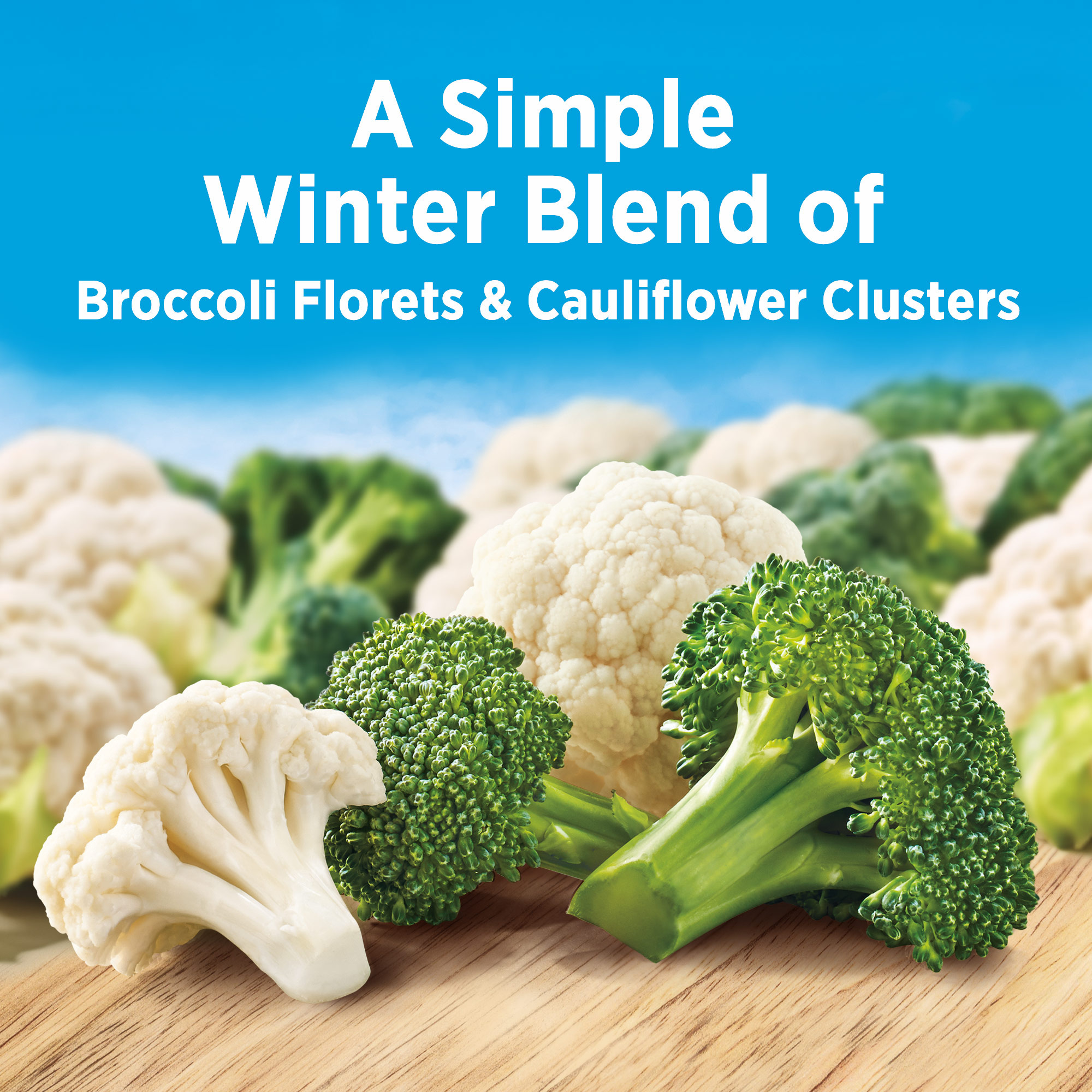 Birds Eye Broccoli Florets Cauliflower, Frozen Vegetables,