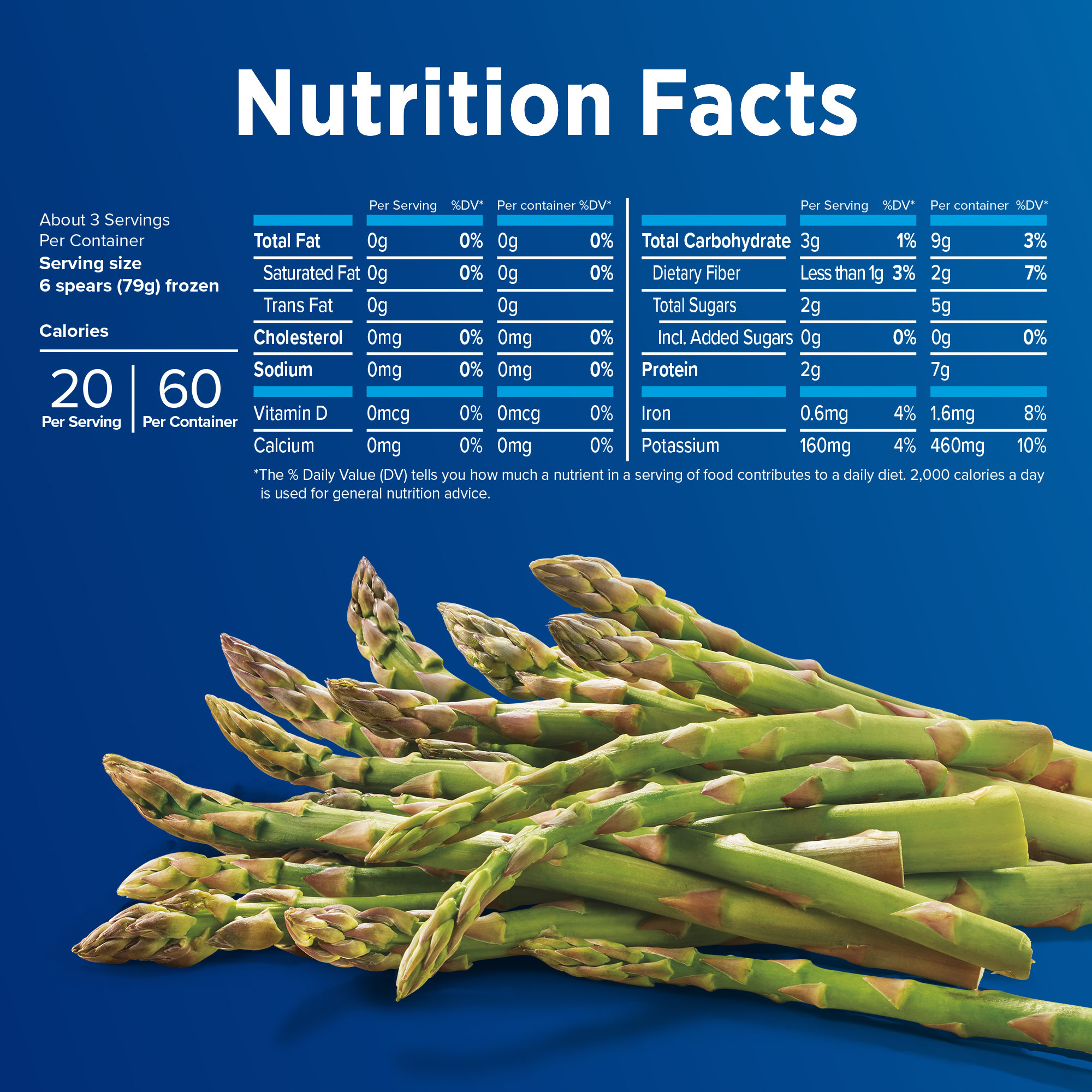 Birds Eye Steamfresh Asparagus Spears, Frozen Vegetables, 8 oz